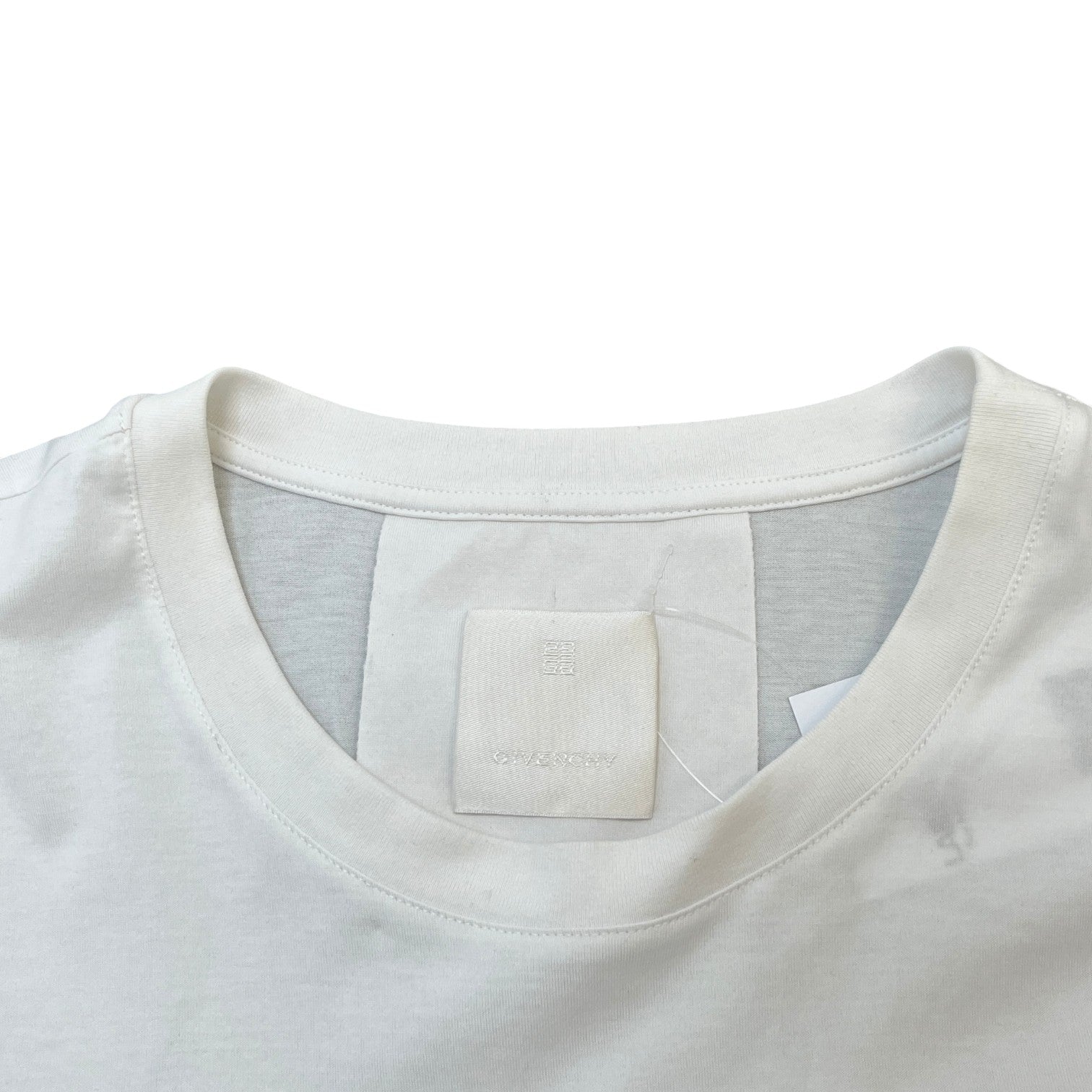 Men's Logo Print T-Shirt White Size XXL