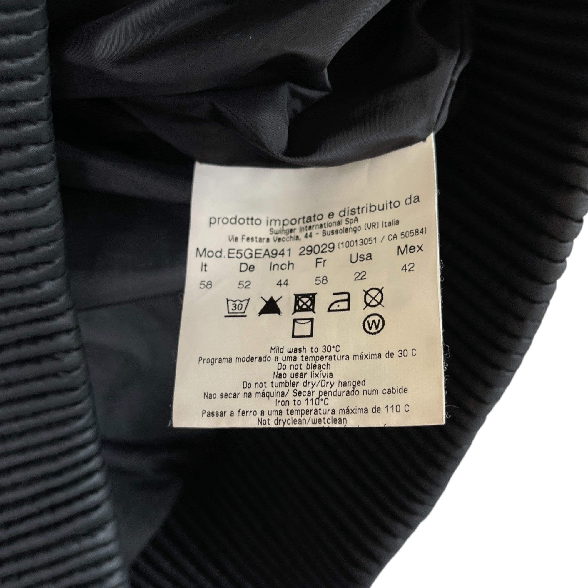 Men's Patch Logo Down Jacket Black Size IT 58 / XXXXL