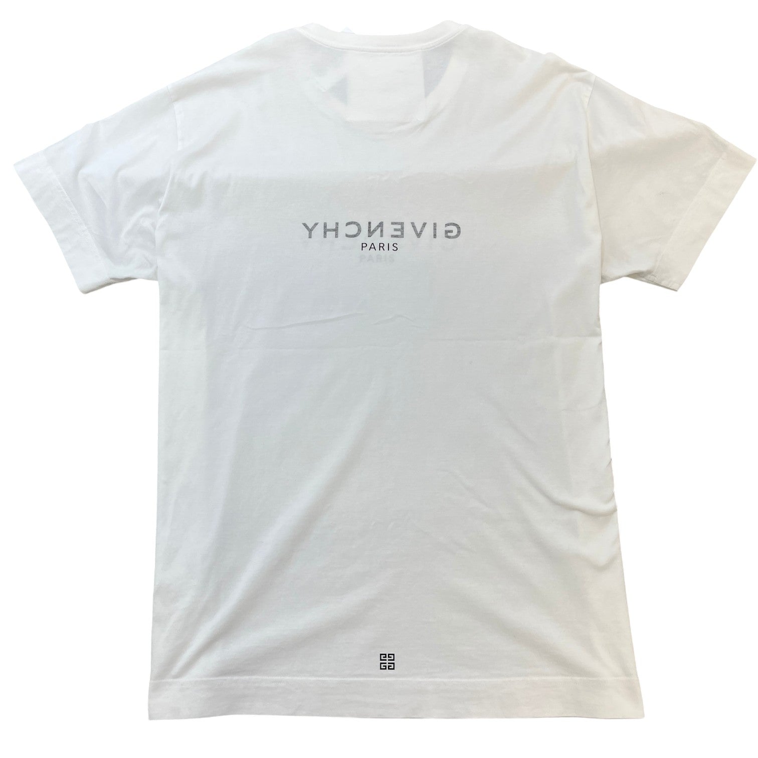 Men's Logo Print T-Shirt White Size XXL