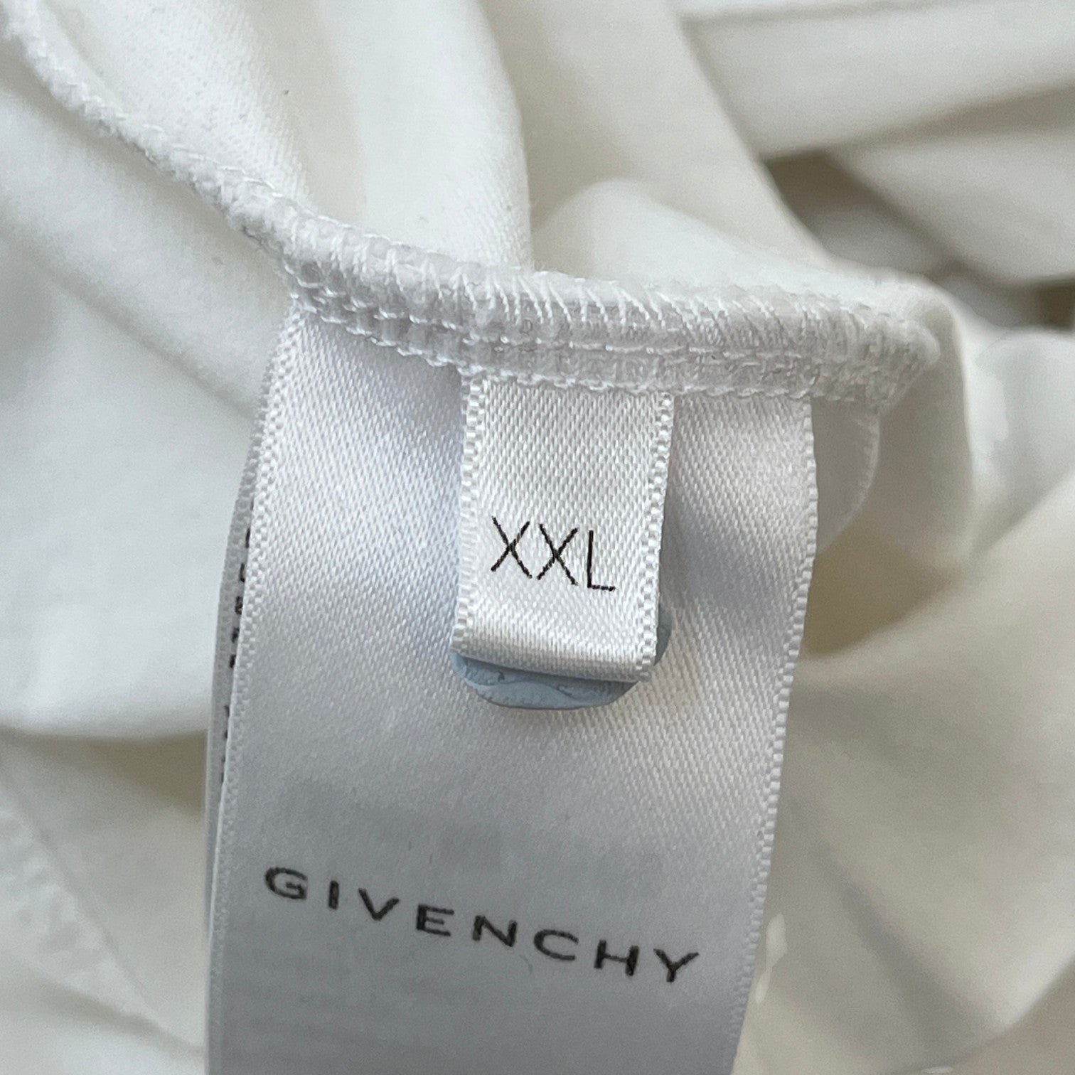 Men's Logo Print T-Shirt White Size XXL