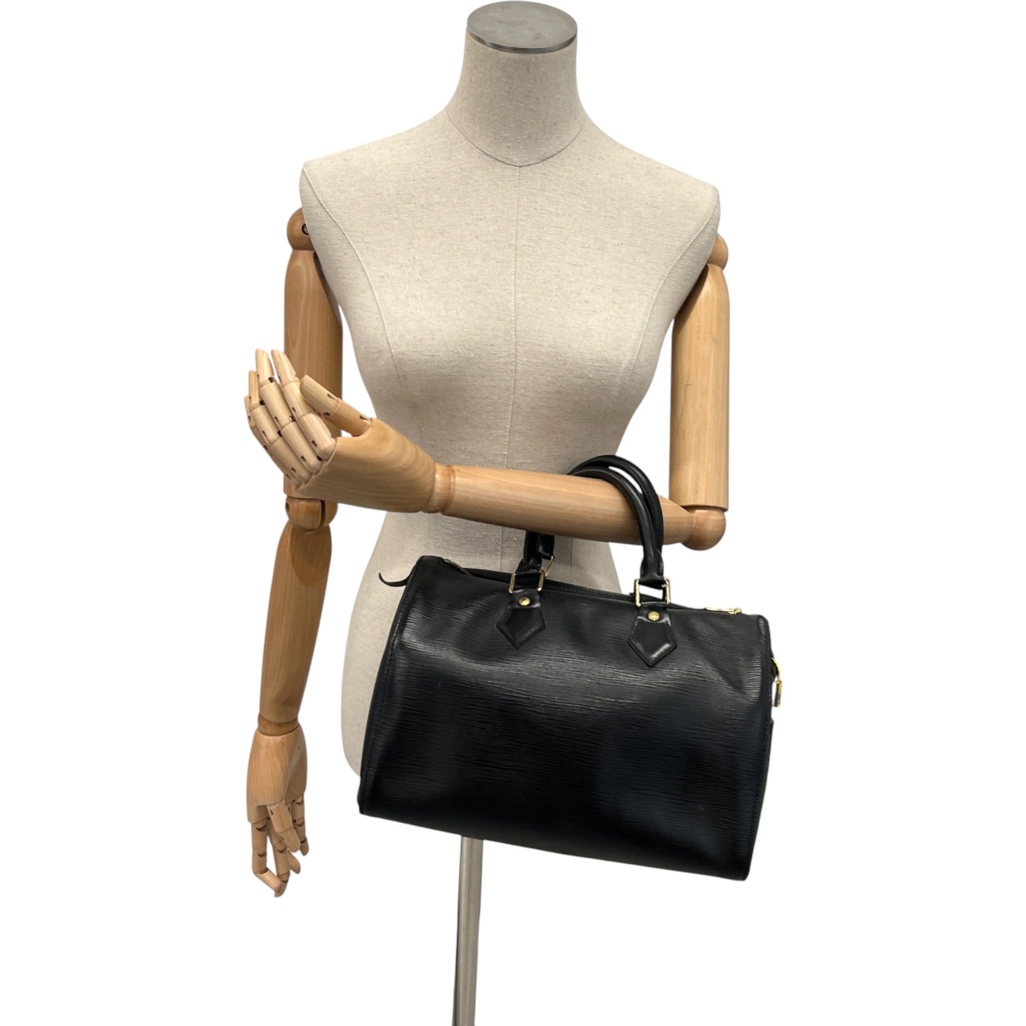 Women's Speedy 25 Epi Leather Bag Black