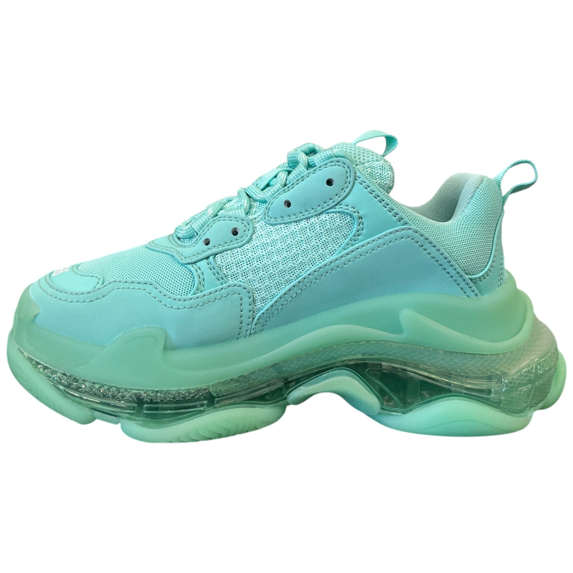 Women's Triple S Low Trainers Green Size EU 36 / UK 3