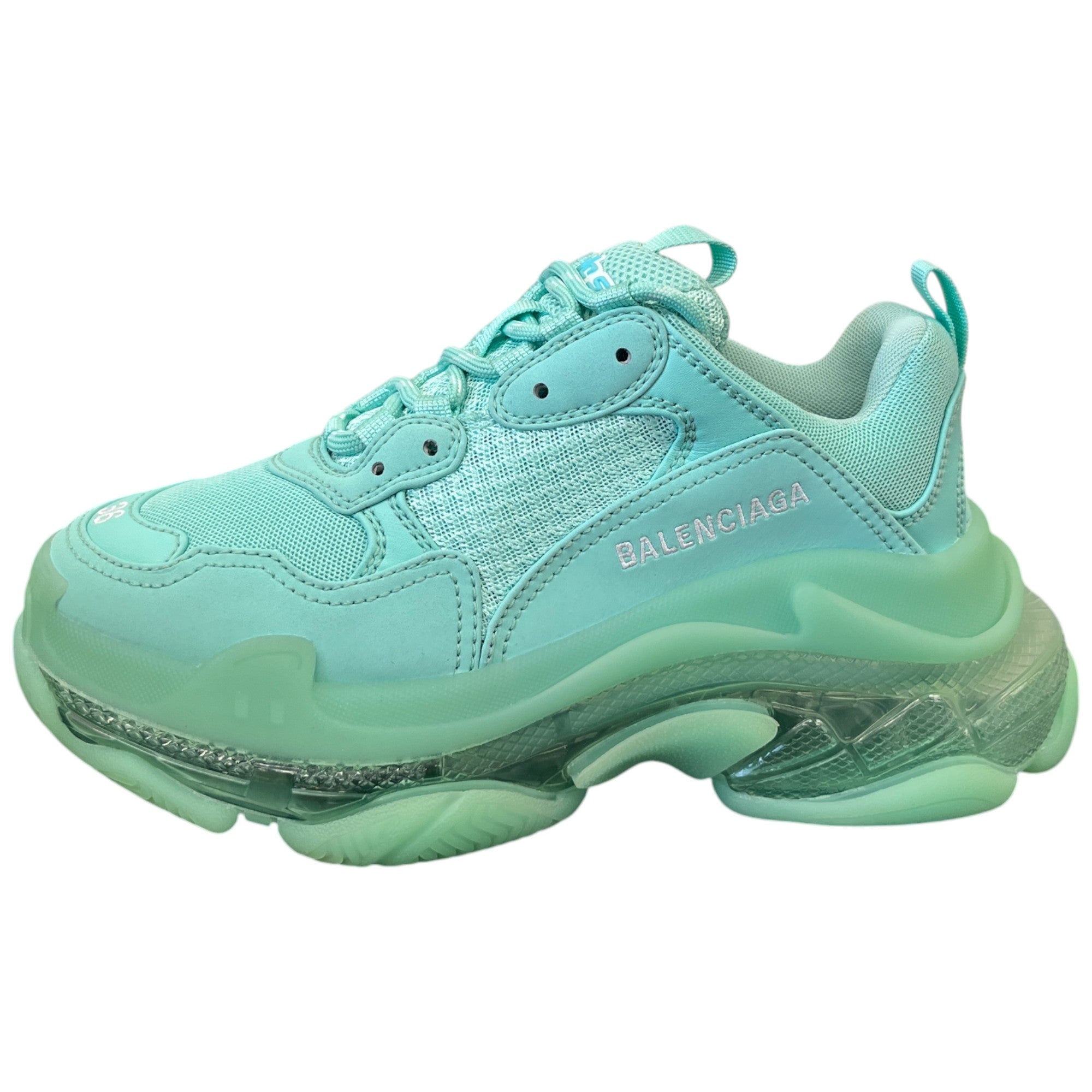 Women's Triple S Low Trainers Green Size EU 36 / UK 3