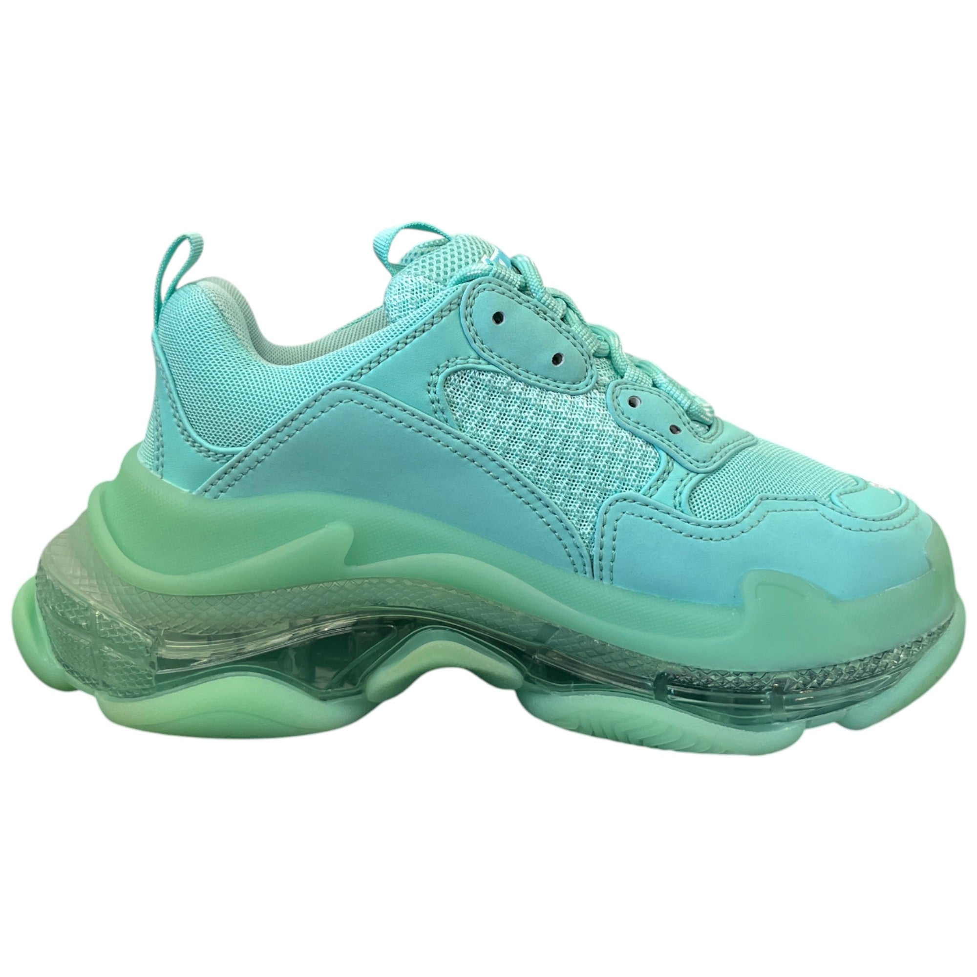 Women's Triple S Low Trainers Green Size EU 36 / UK 3