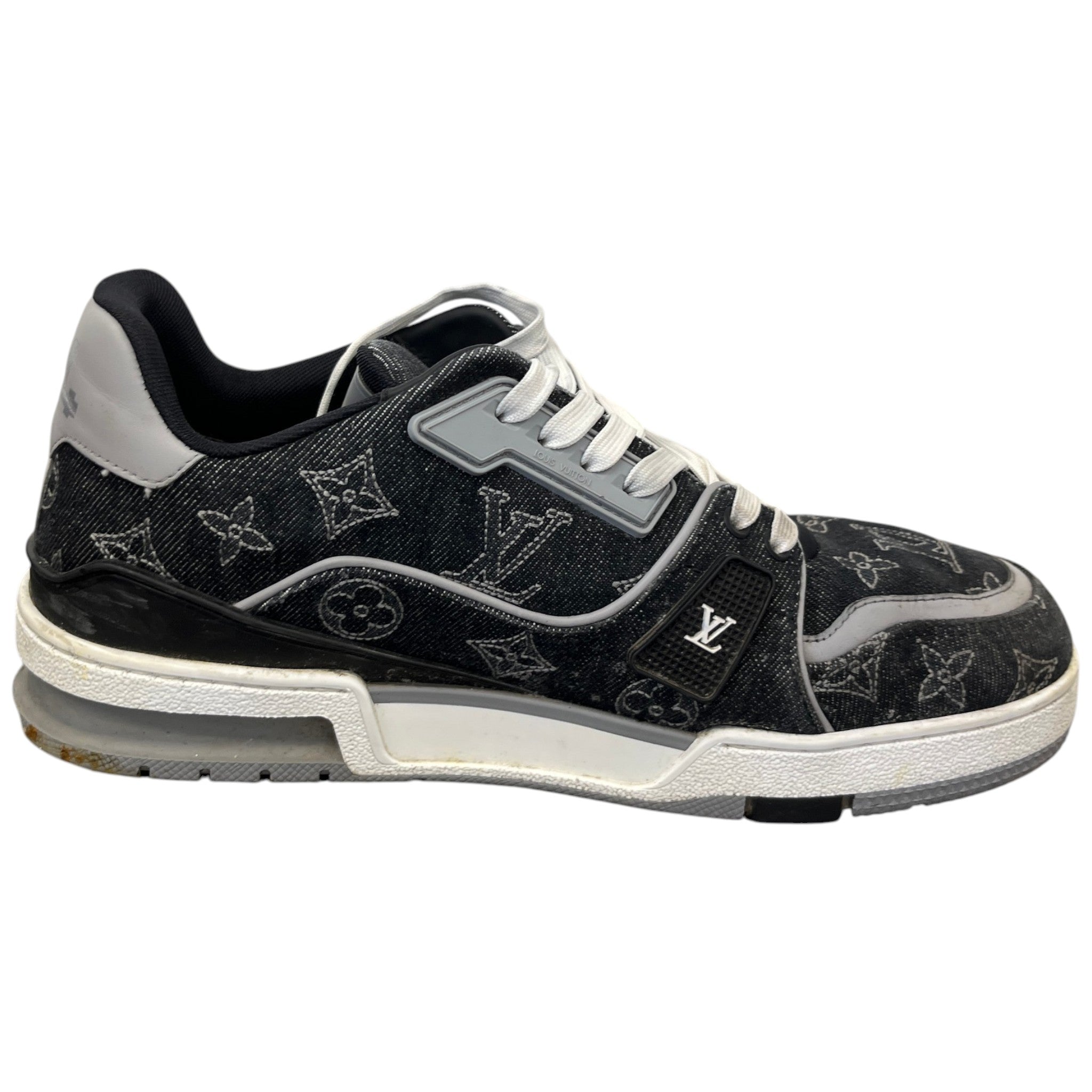 Men's Monogram Lv Low Trainers Grey Size EU 41 / UK 7