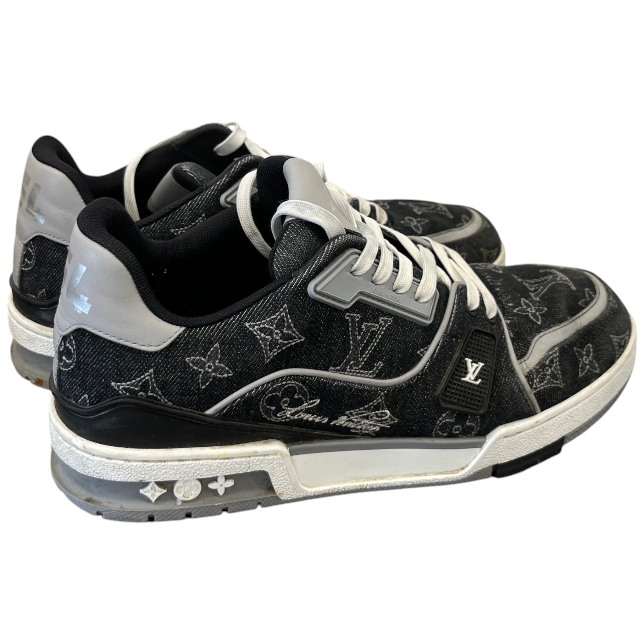Men's Monogram Lv Low Trainers Grey Size EU 41 / UK 7