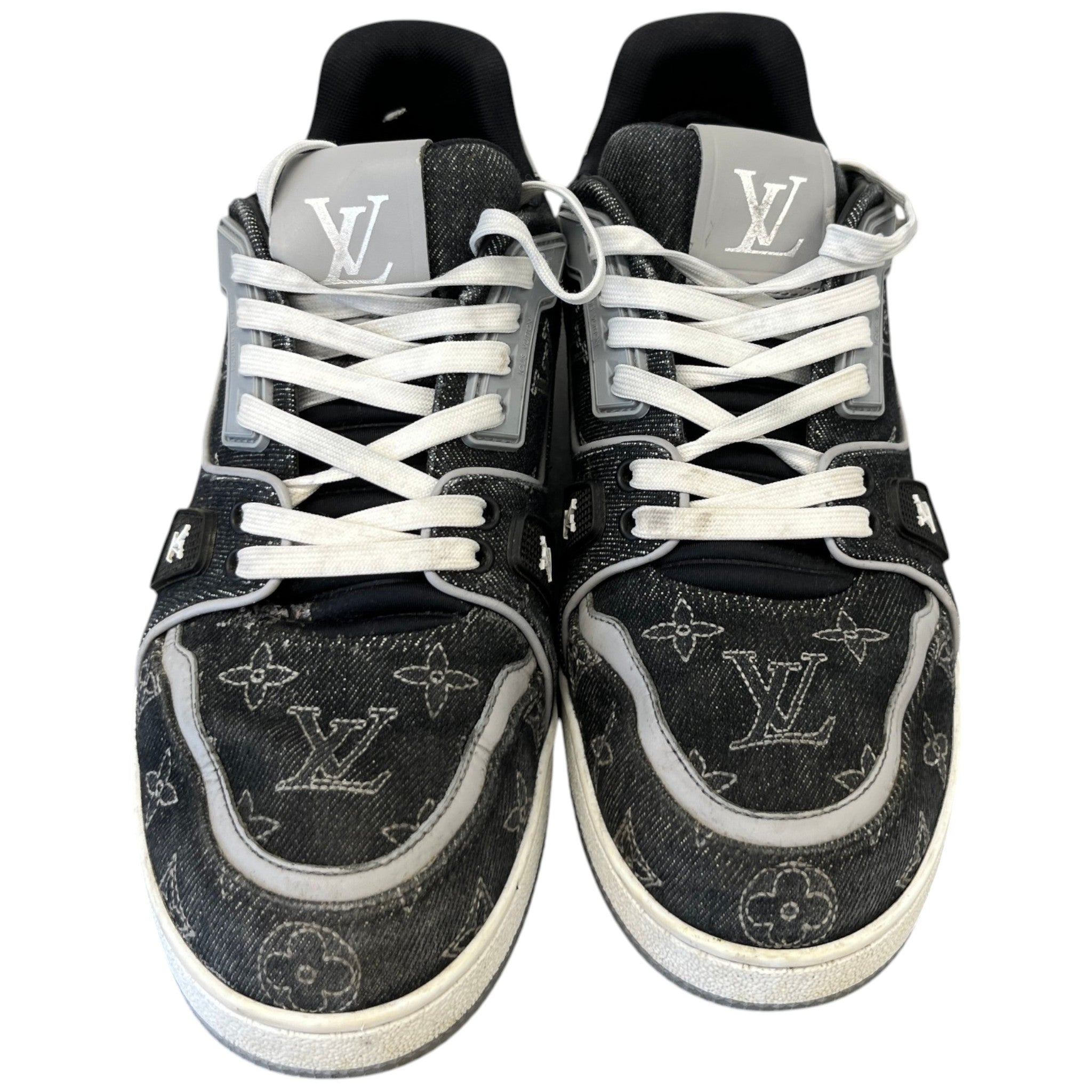 Men's Monogram Lv Low Trainers Grey Size EU 41 / UK 7