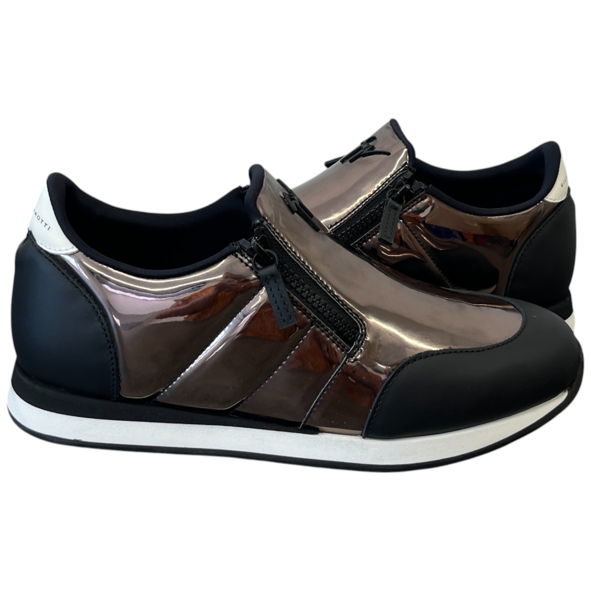 Men's Jimi Zip Low Trainers Black Size EU 42 / UK 8