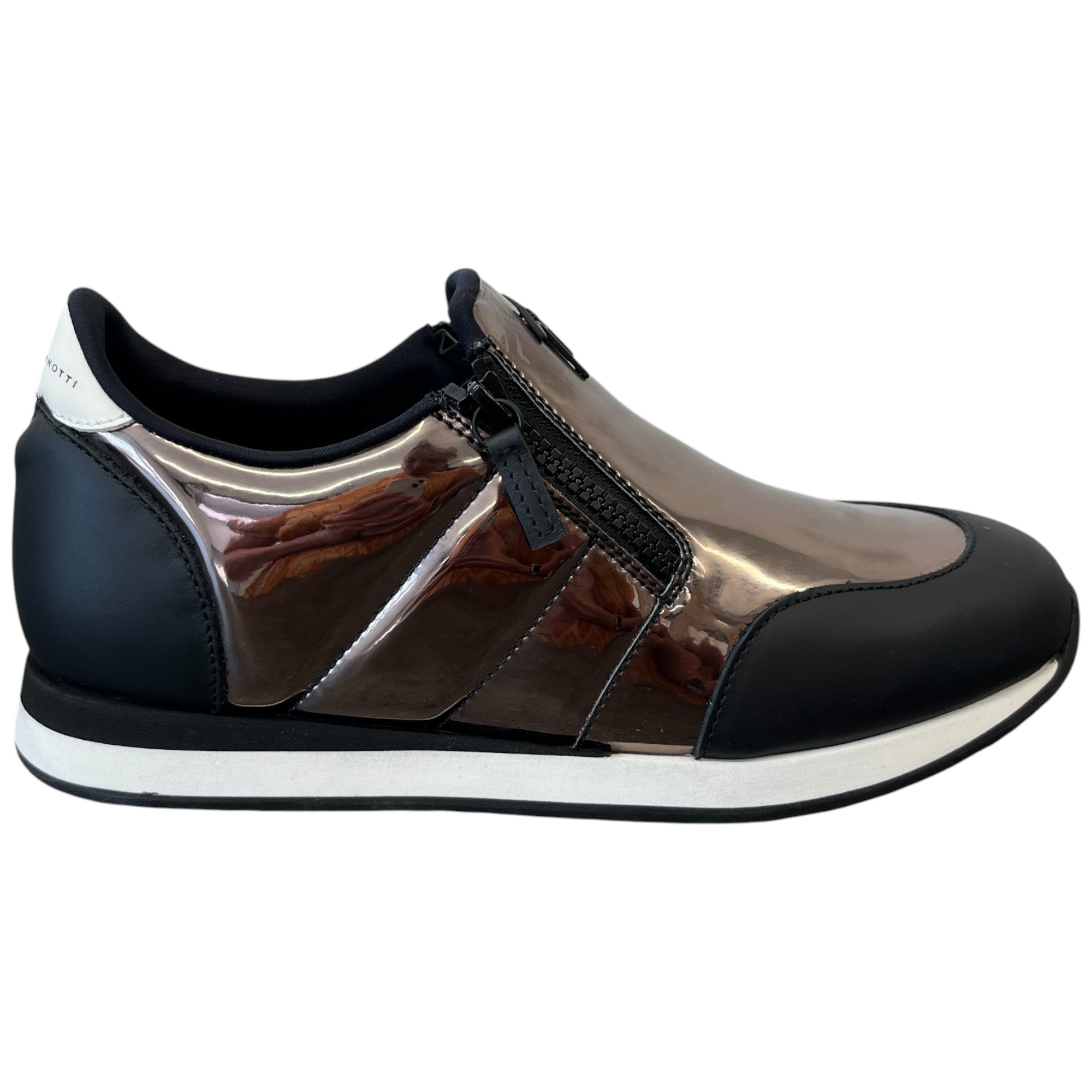 Men's Jimi Zip Low Trainers Black Size EU 42 / UK 8