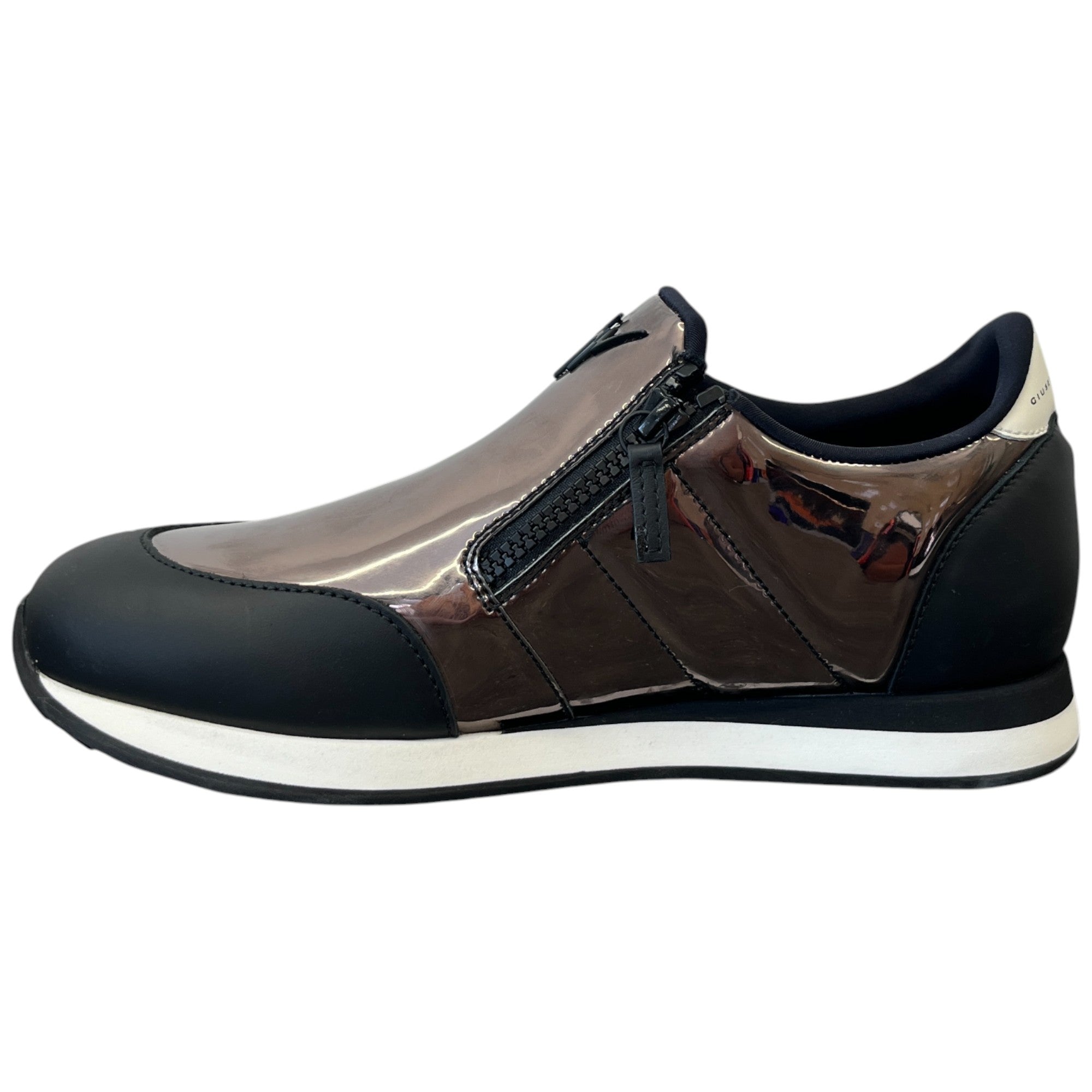 Men's Jimi Zip Low Trainers Black Size EU 42 / UK 8