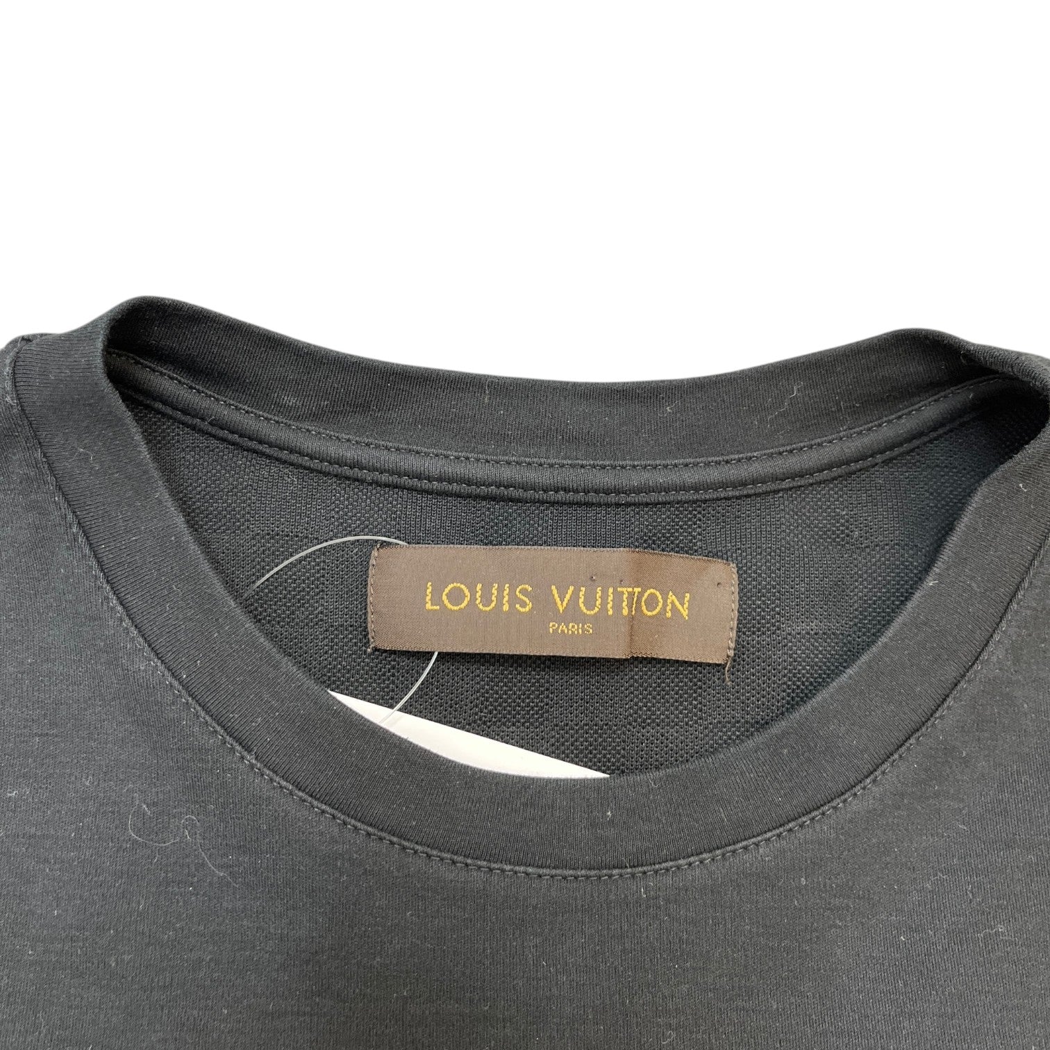Men's Damier Pocket T-Shirt Black Size S