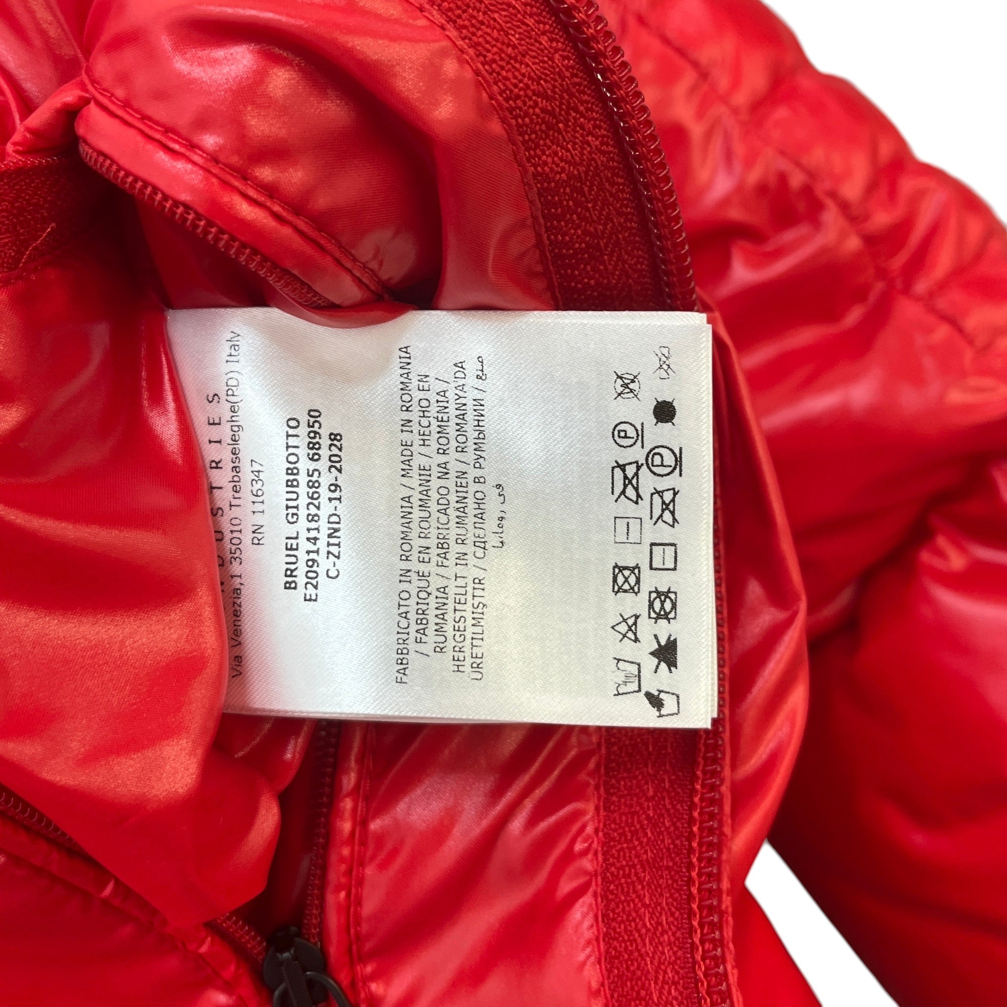 Men's Bruel Down Jacket Red Size 4 / XL