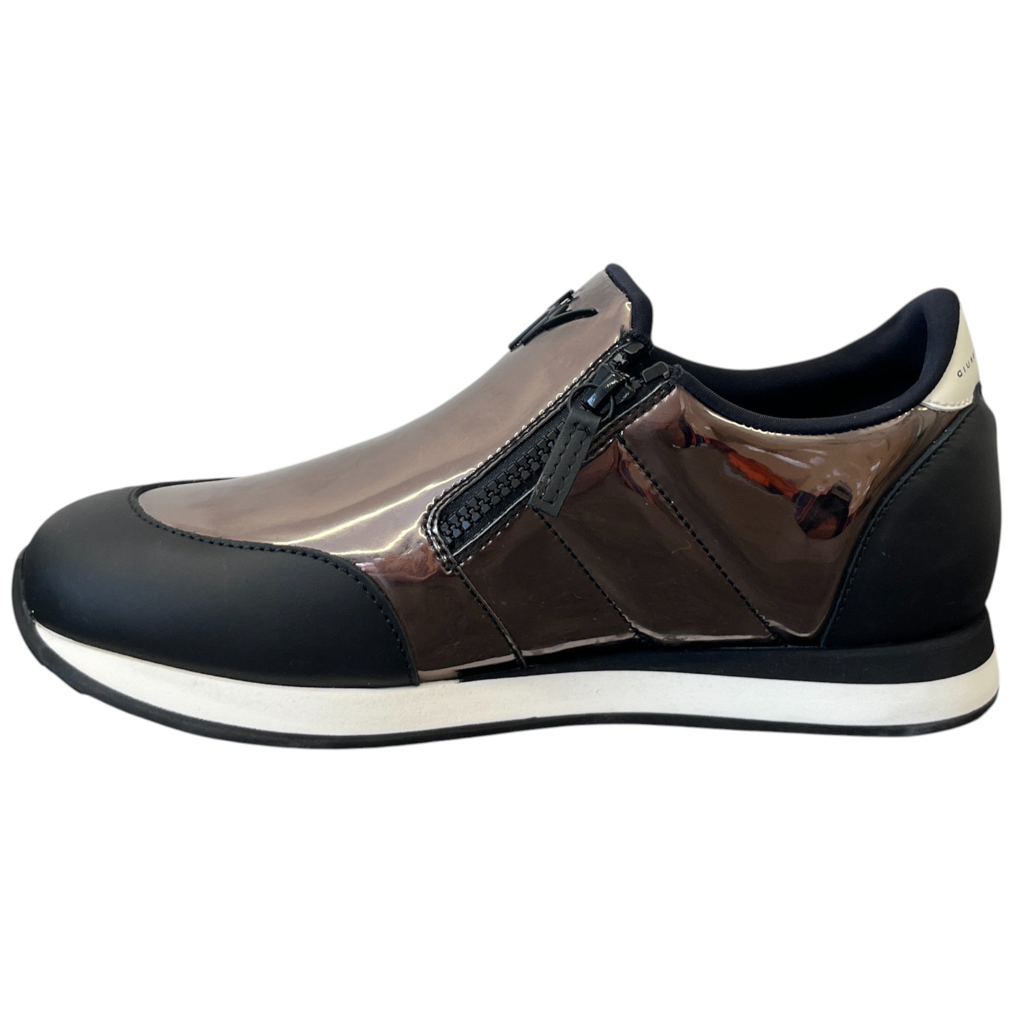 Men's Jimi Zip Low Trainers Black Size EU 42 / UK 8