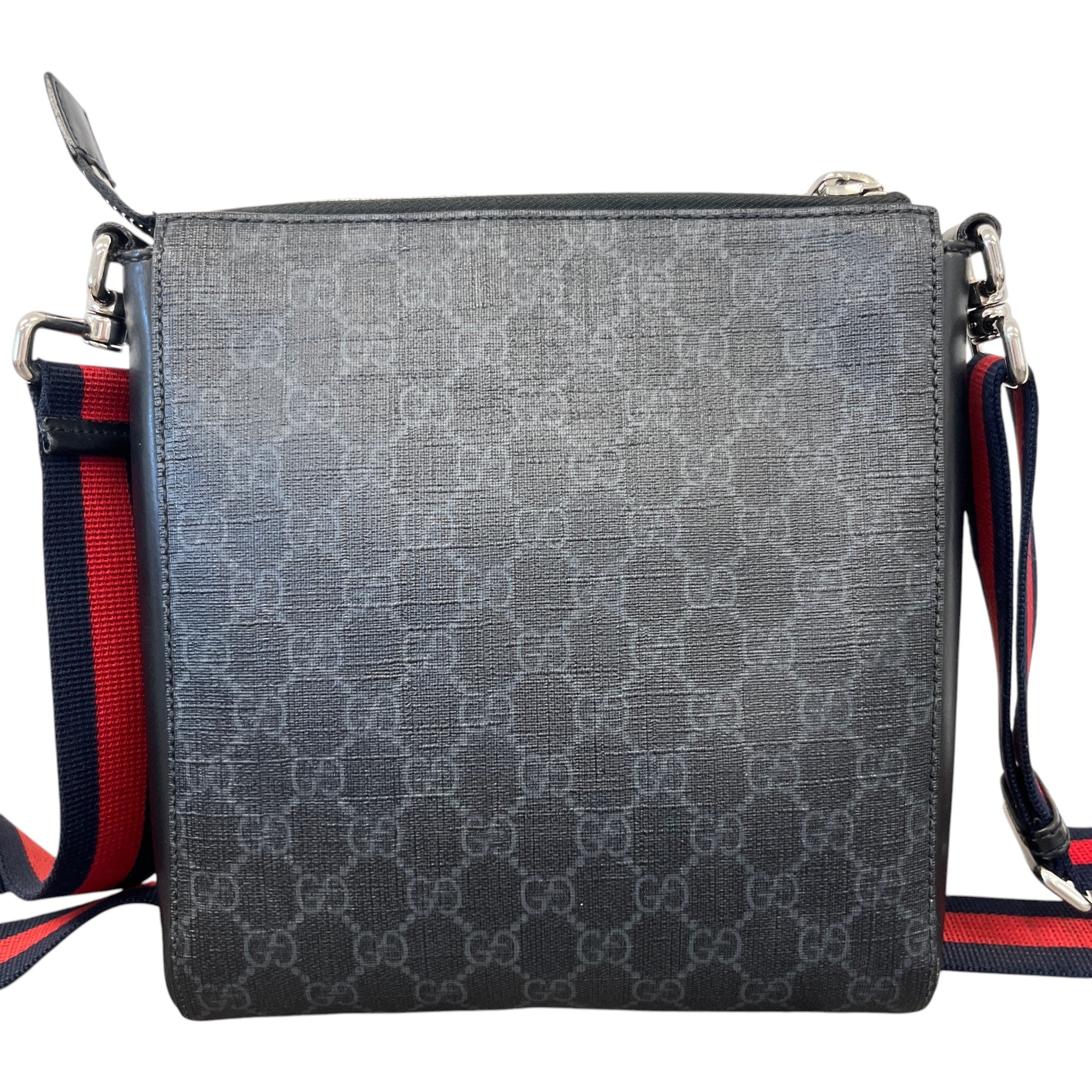Men's Gg Supreme Messenger Bag Black