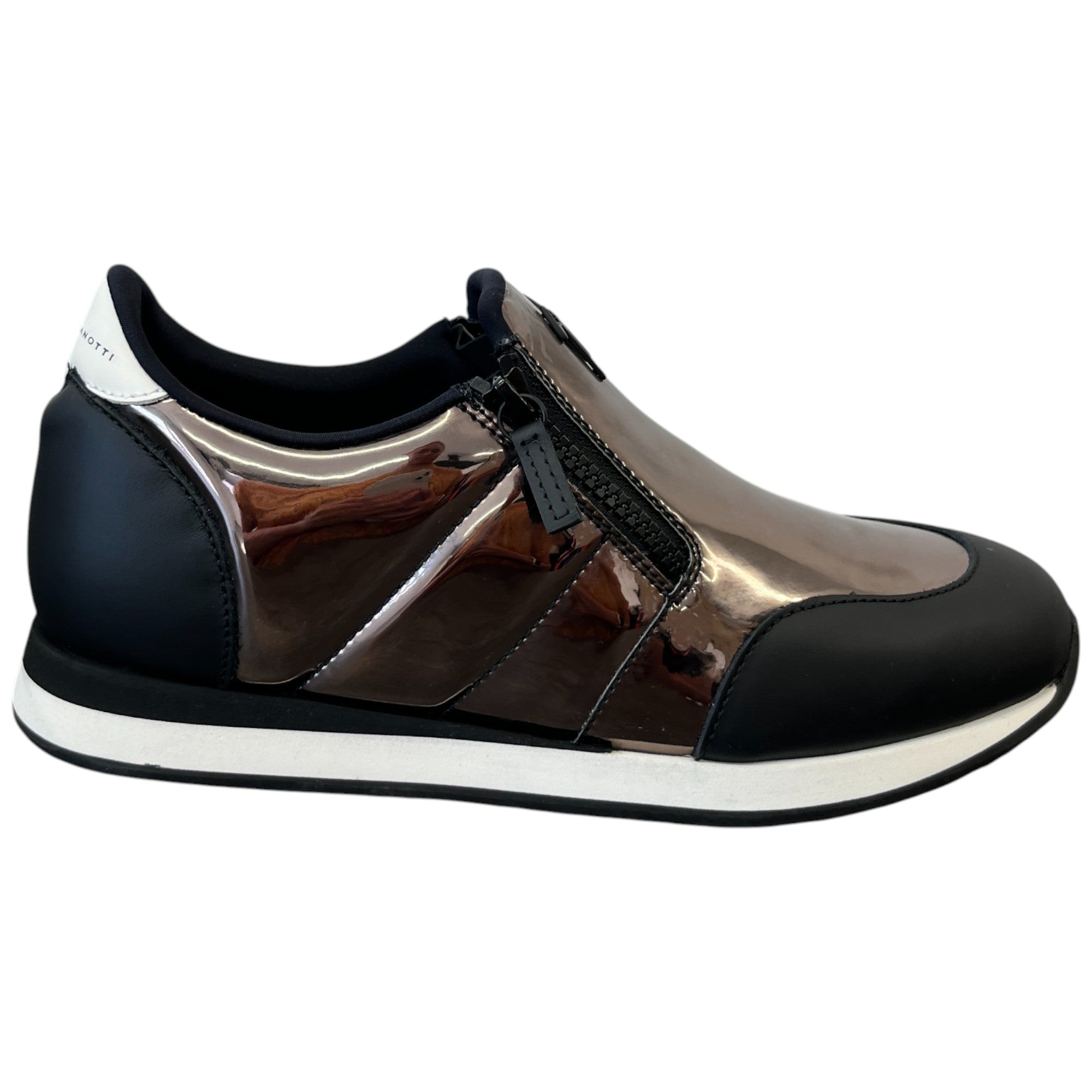 Men's Jimi Zip Low Trainers Black Size EU 42 / UK 8