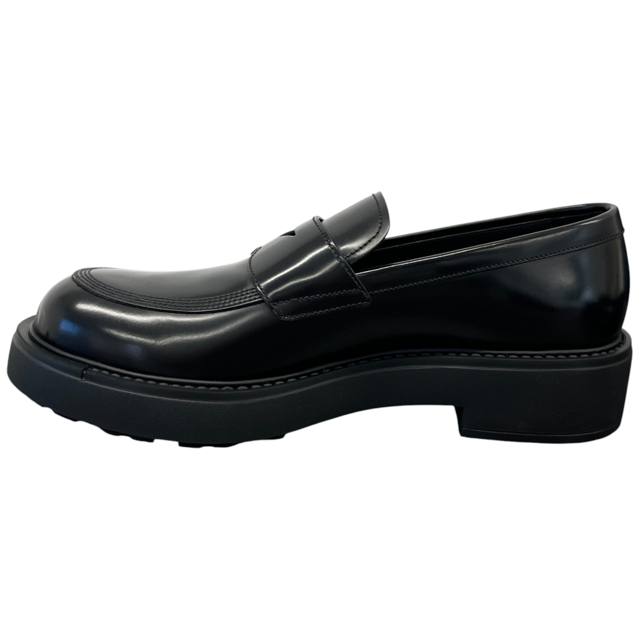 Men's Penny-Slot Loafers Black Size EU 41 / UK 7