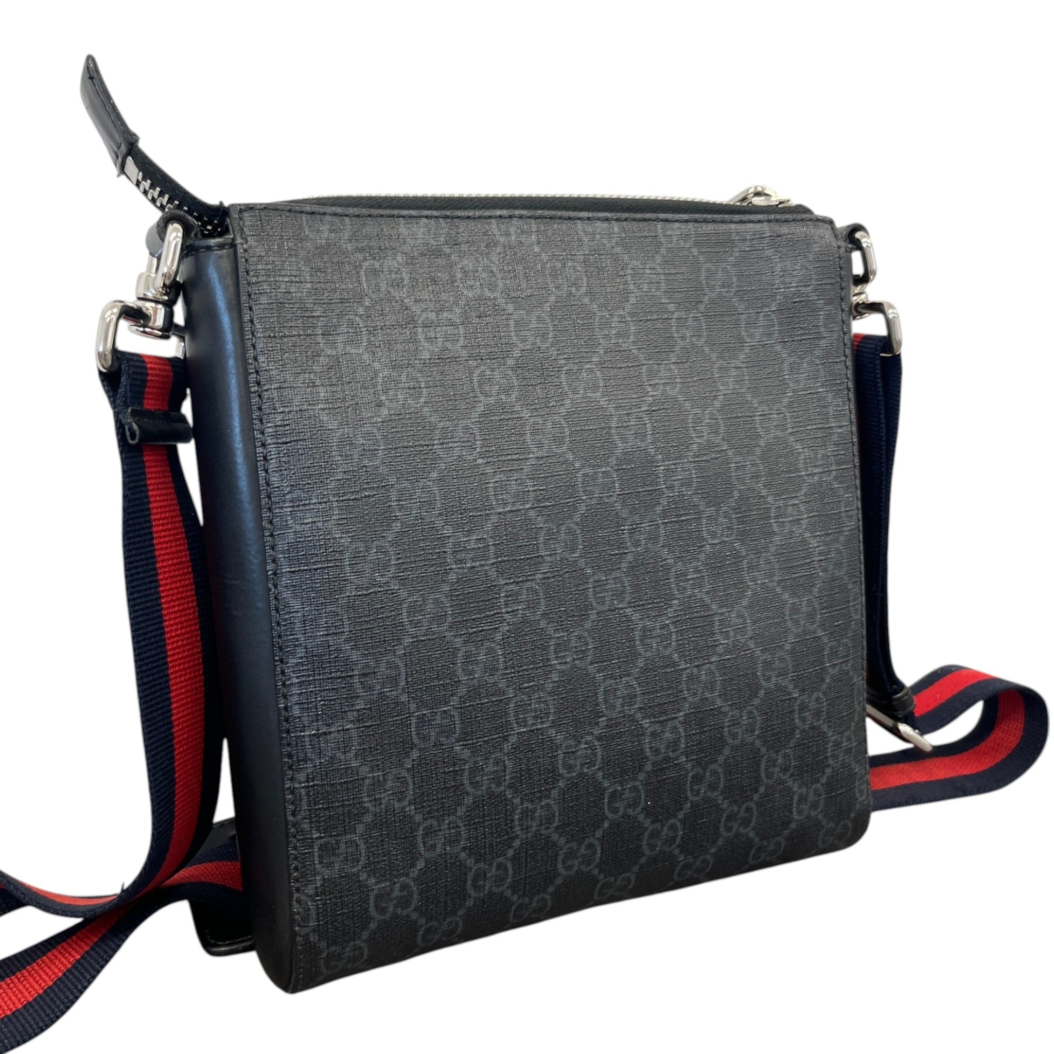 Men's Gg Supreme Messenger Bag Black