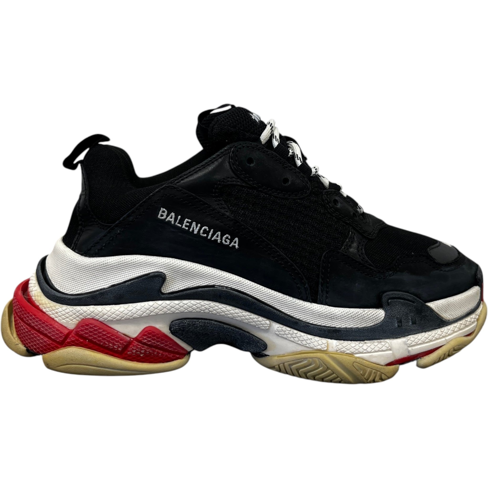 Men's Triple S Low Trainers Black Size EU 41 / UK 7