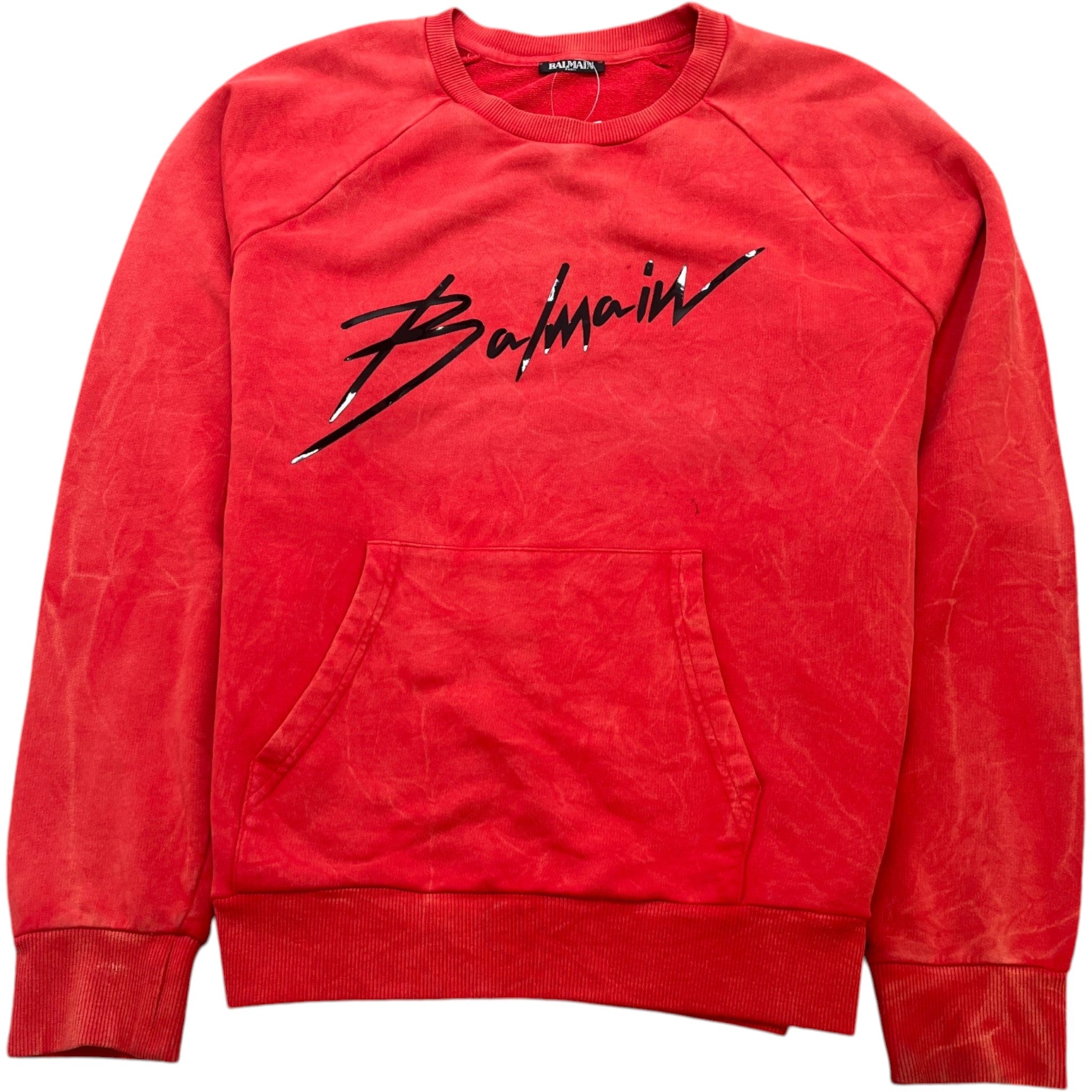 Men's Logo Print Sweatshirt Red Size XXL