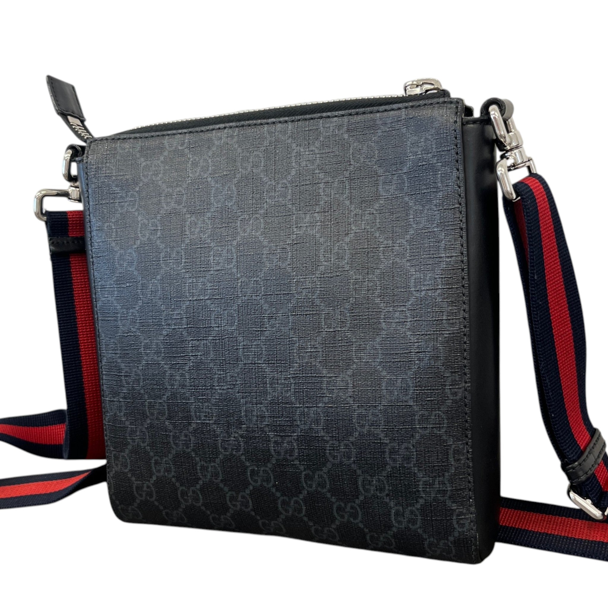 Men's Gg Supreme Messenger Bag Black