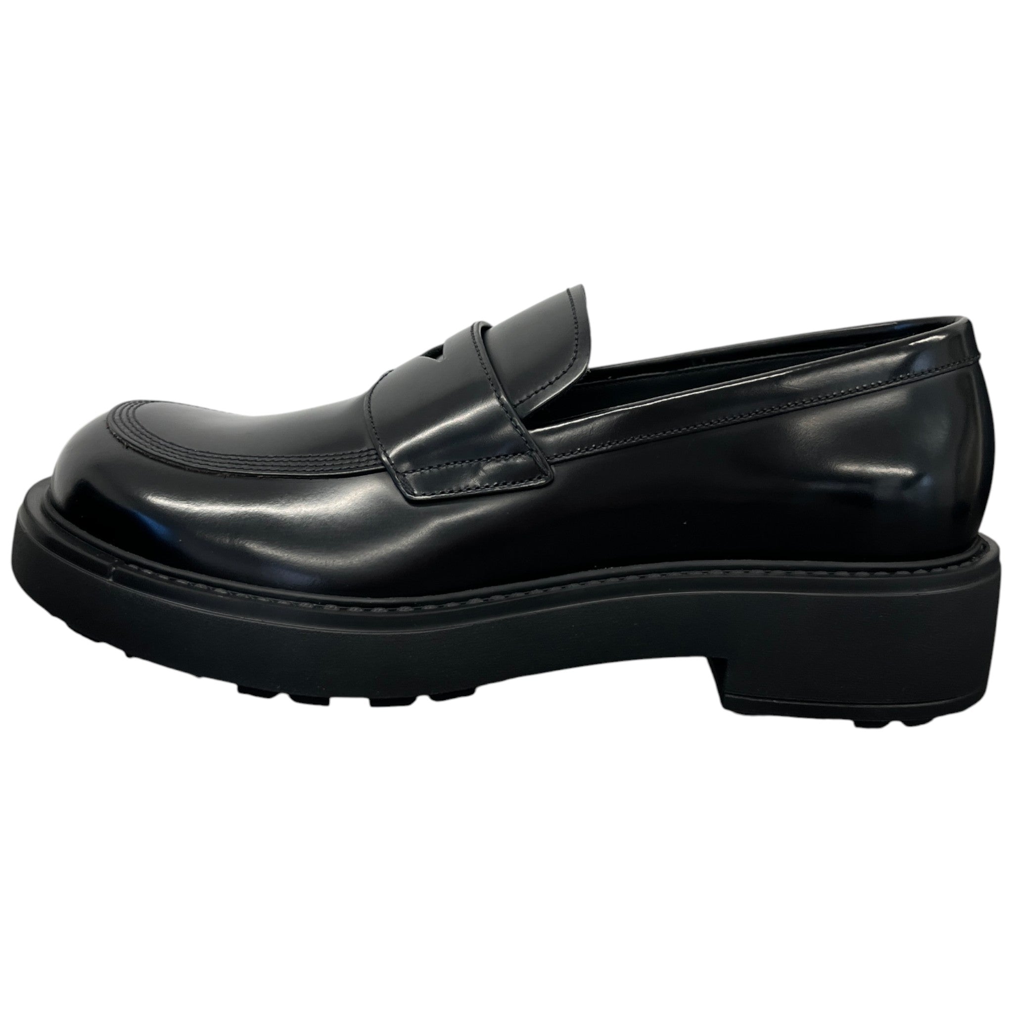 Men's Penny-Slot Loafers Black Size EU 41 / UK 7