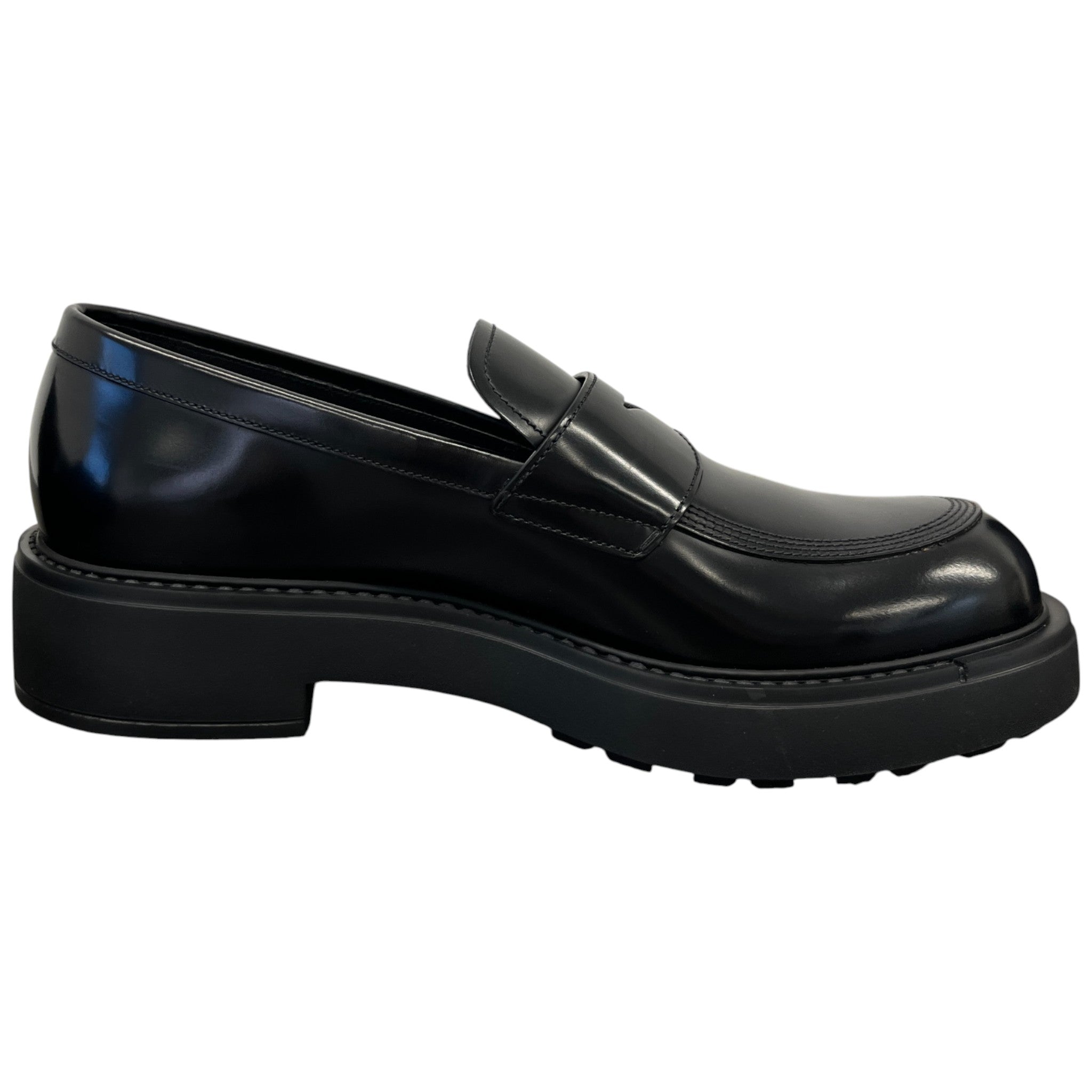 Men's Penny-Slot Loafers Black Size EU 41 / UK 7