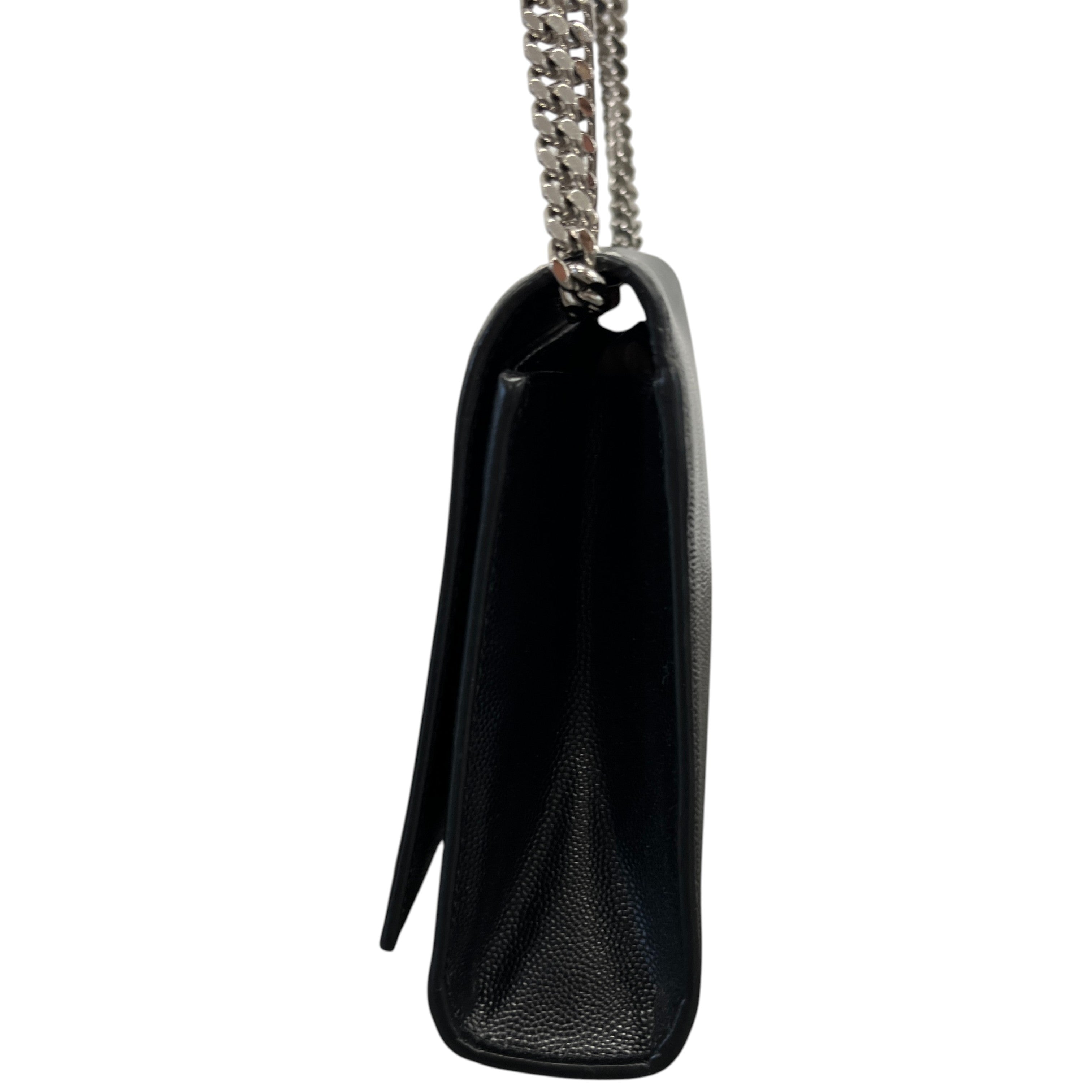 Women's Kate Medium Tassel In Grain De Poudre Bag Black