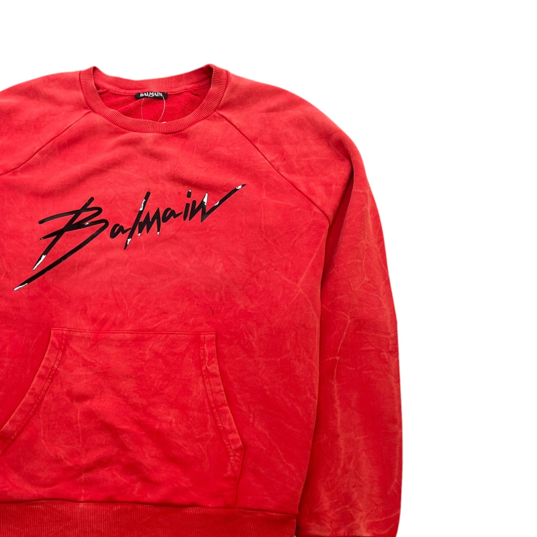 Men's Logo Print Sweatshirt Red Size XXL