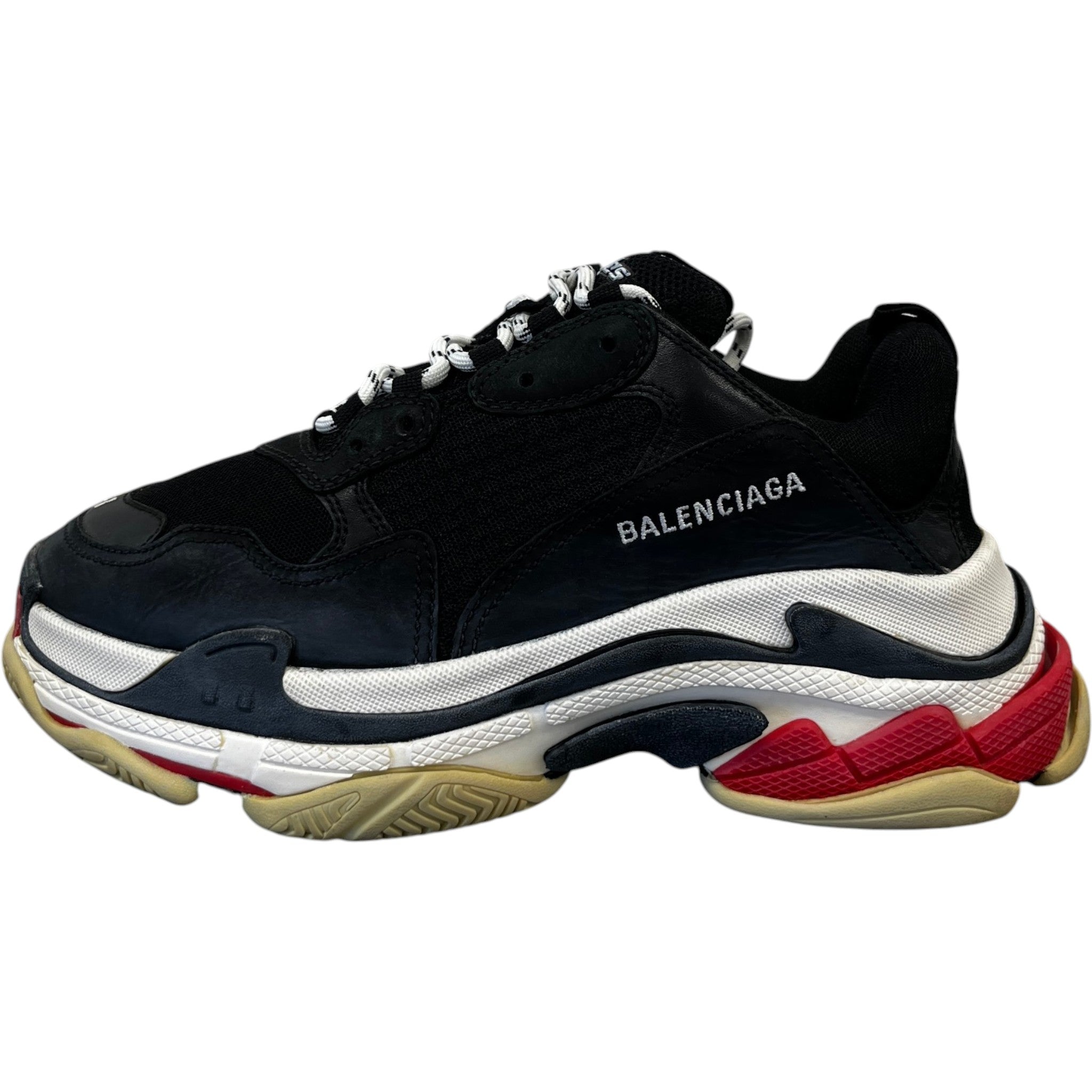Men's Triple S Low Trainers Black Size EU 41 / UK 7