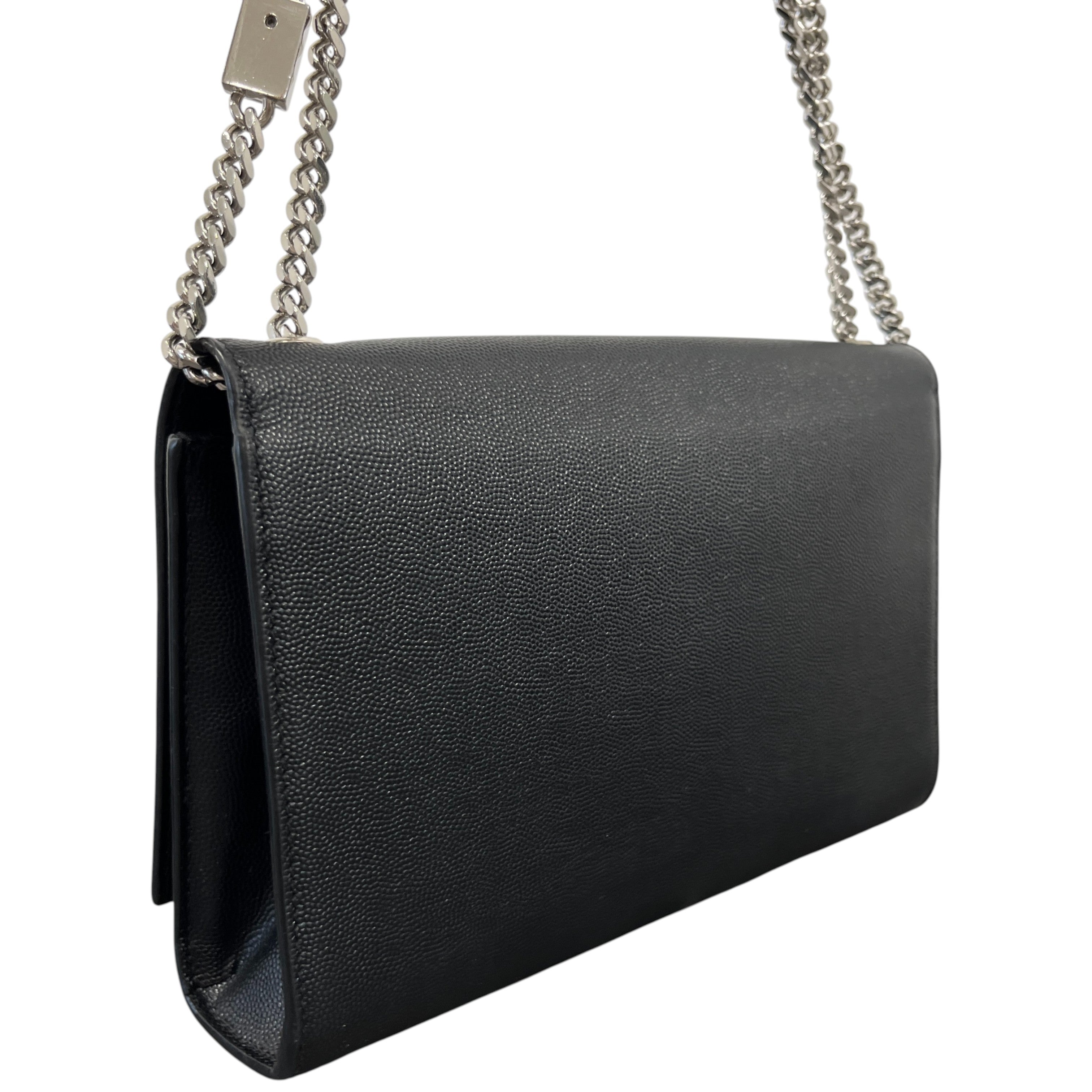 Women's Kate Medium Tassel In Grain De Poudre Bag Black