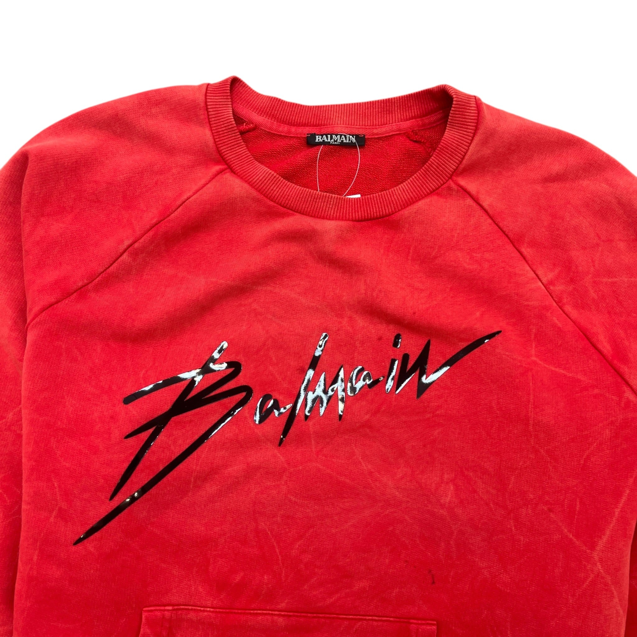 Men's Logo Print Sweatshirt Red Size XXL