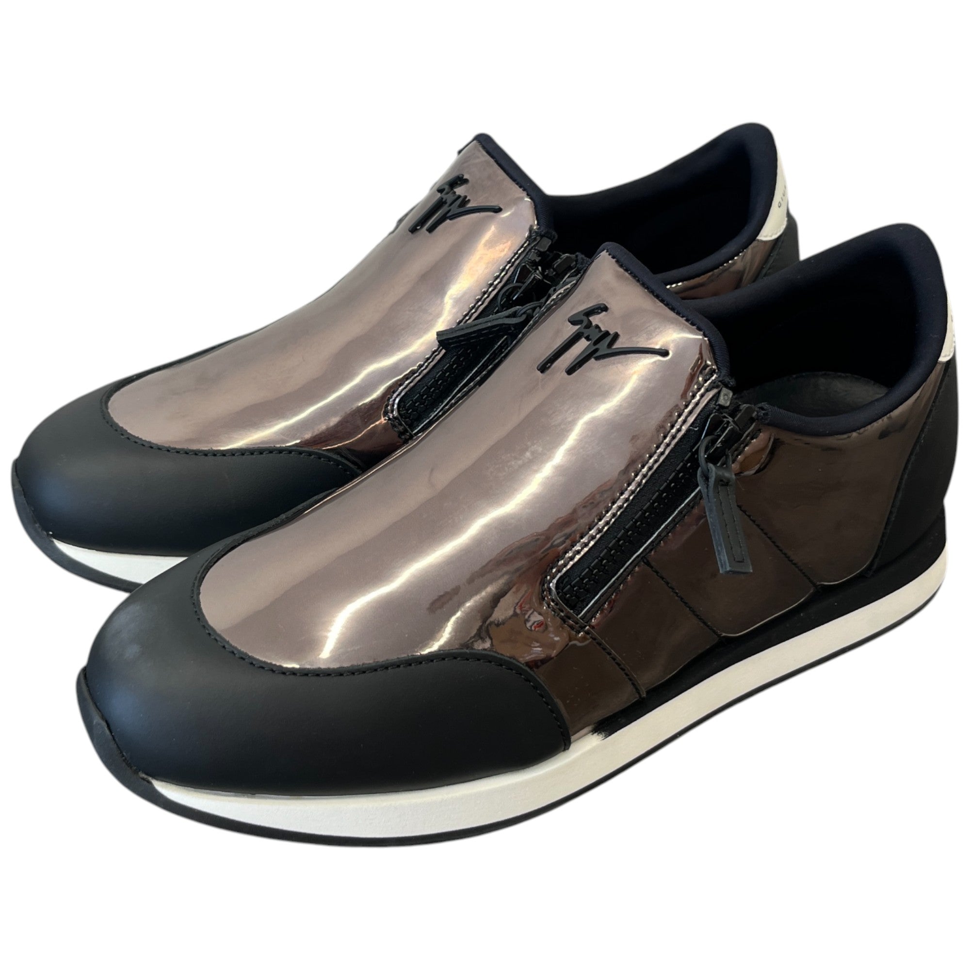 Men's Jimi Zip Low Trainers Black Size EU 42 / UK 8