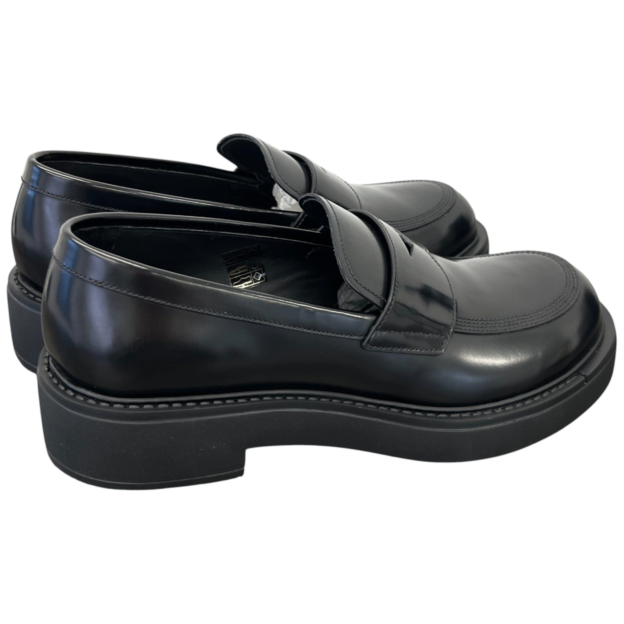 Men's Penny-Slot Loafers Black Size EU 41 / UK 7