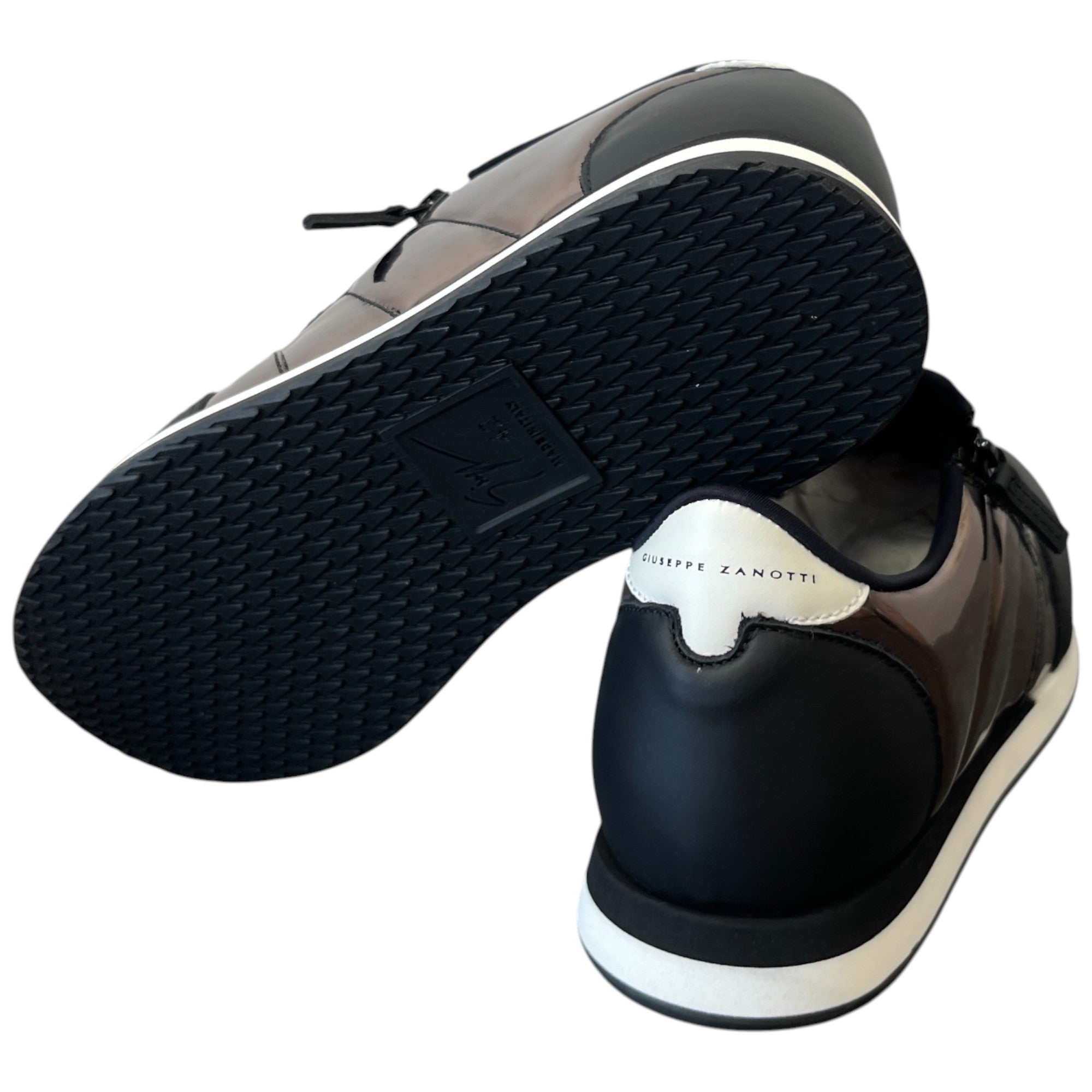 Men's Jimi Zip Low Trainers Black Size EU 42 / UK 8