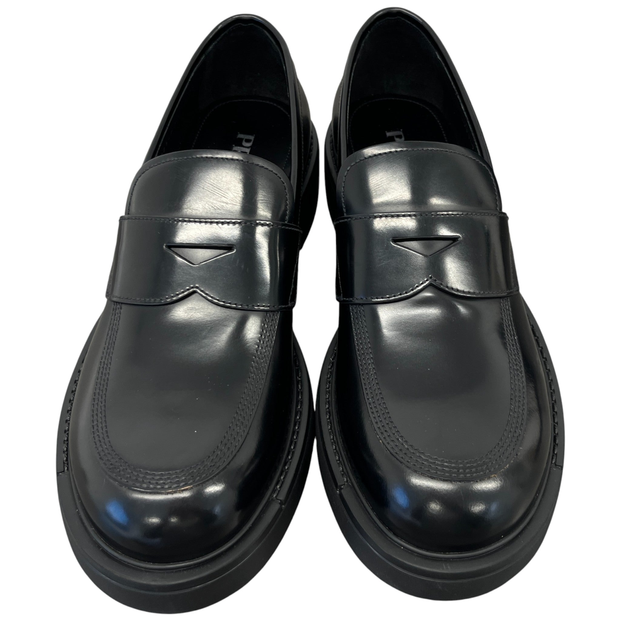 Men's Penny-Slot Loafers Black Size EU 41 / UK 7