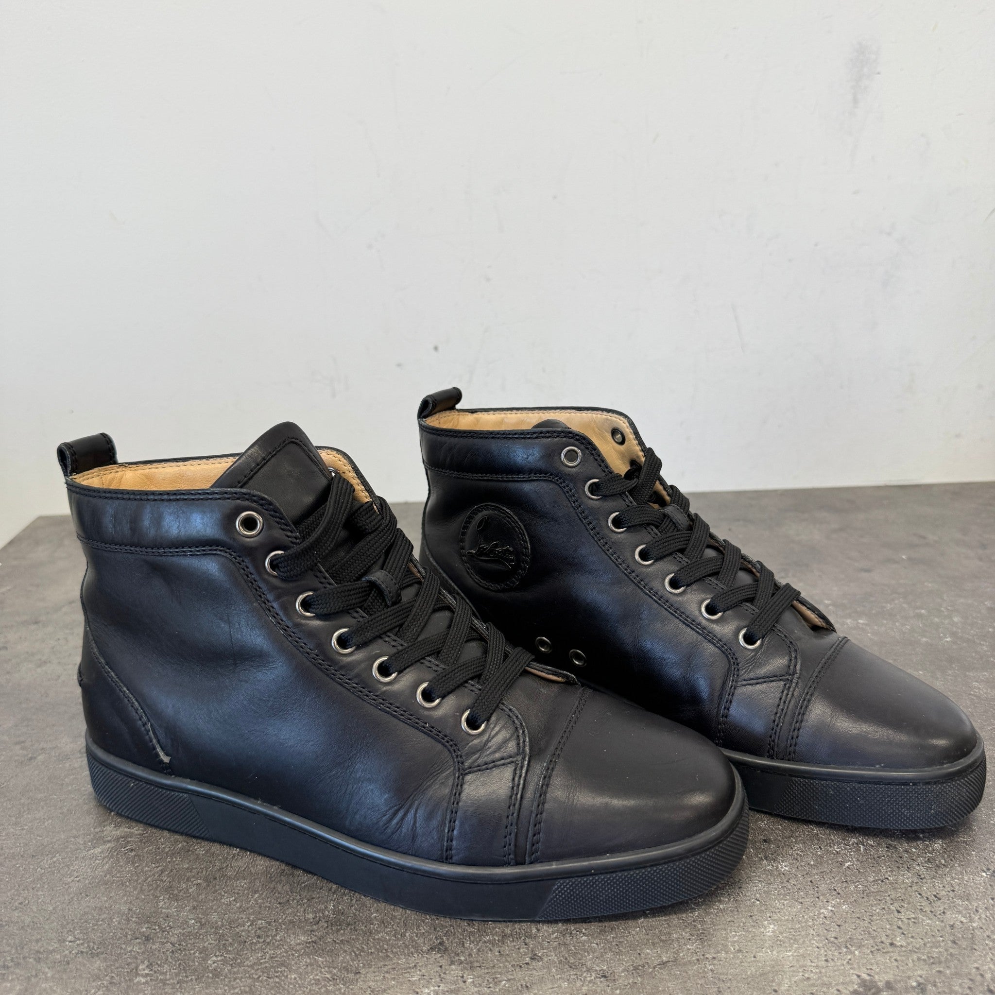 Men's Louis High Trainers Black Size EU 40 / UK 6