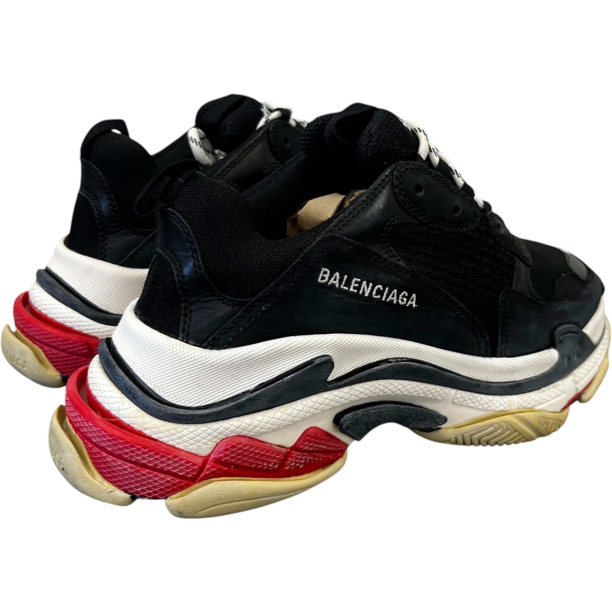 Men's Triple S Low Trainers Black Size EU 41 / UK 7