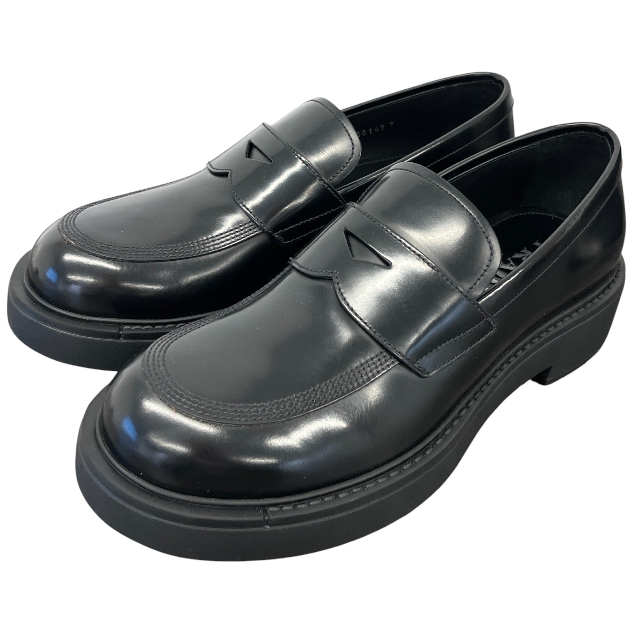 Men's Penny-Slot Loafers Black Size EU 41 / UK 7