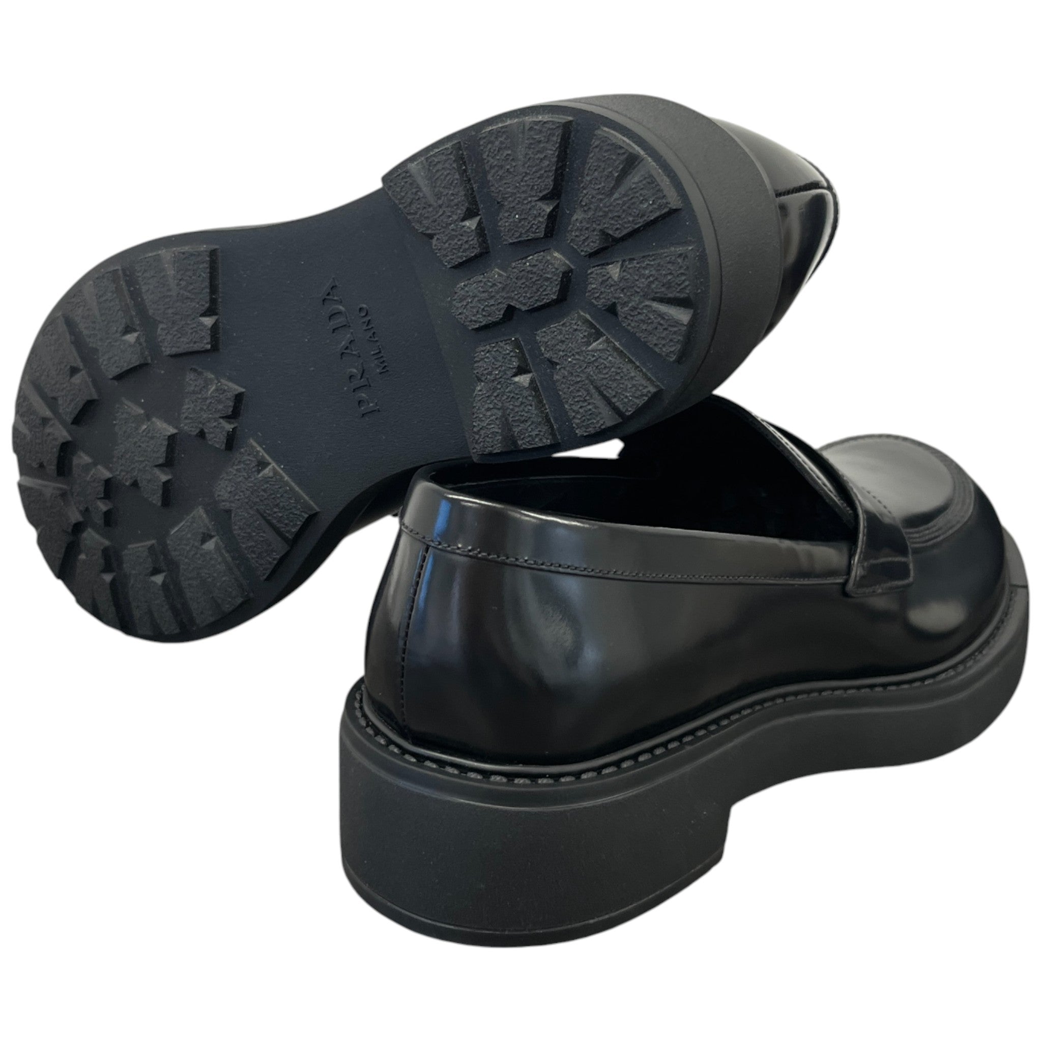 Men's Penny-Slot Loafers Black Size EU 41 / UK 7