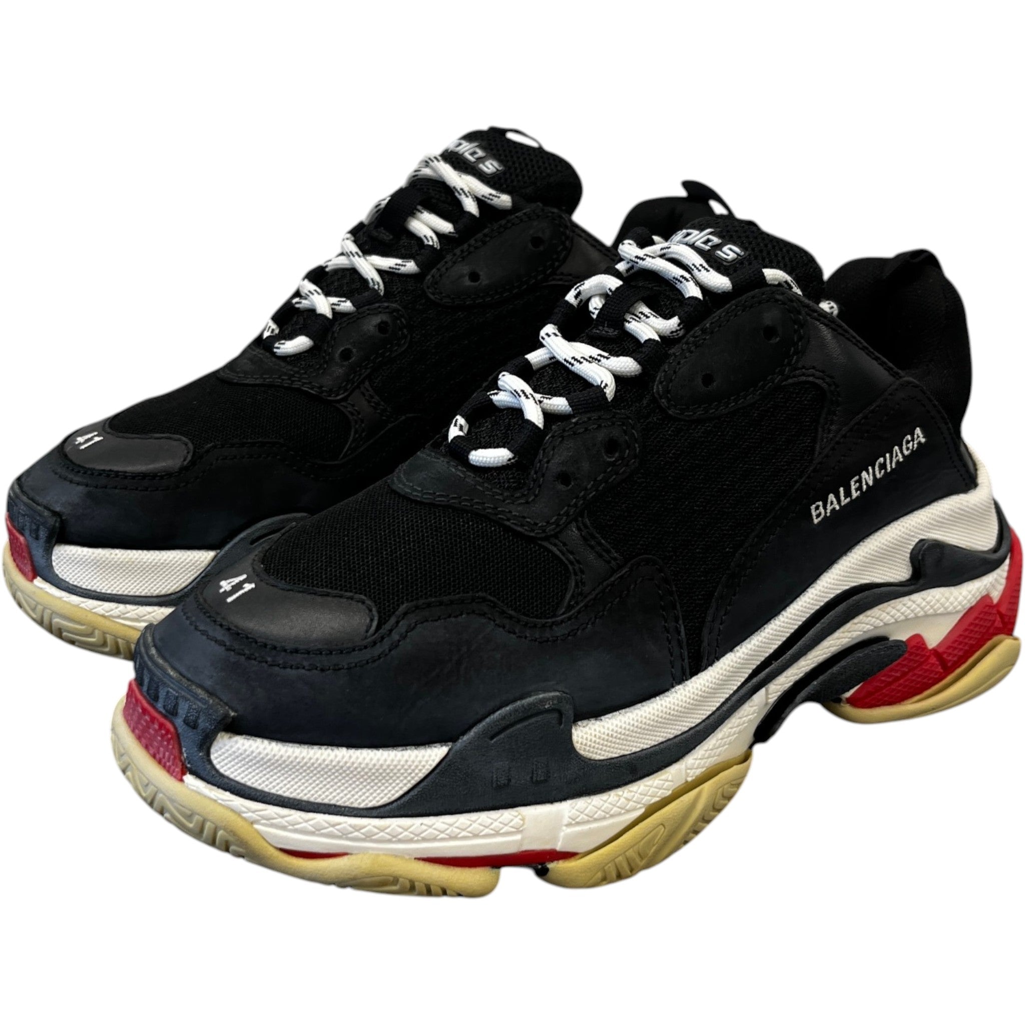 Men's Triple S Low Trainers Black Size EU 41 / UK 7