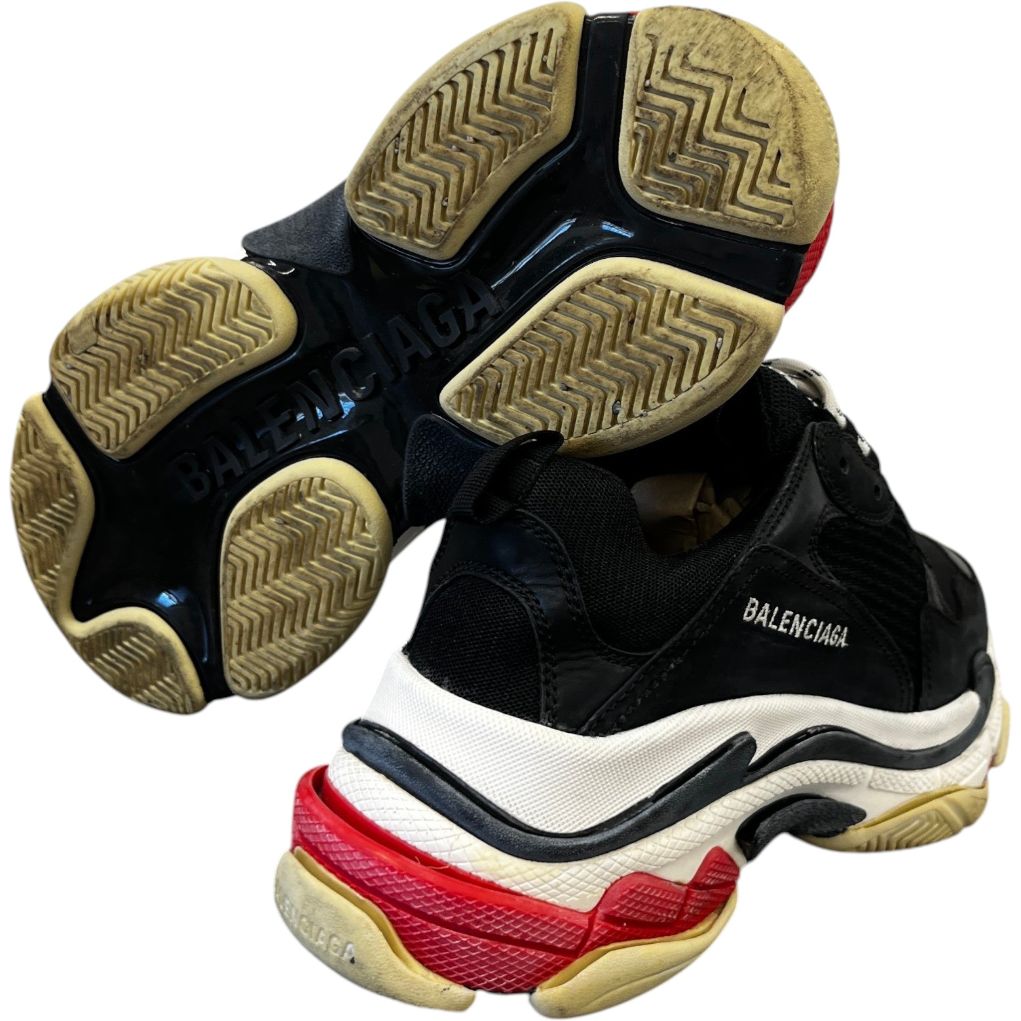 Men's Triple S Low Trainers Black Size EU 41 / UK 7