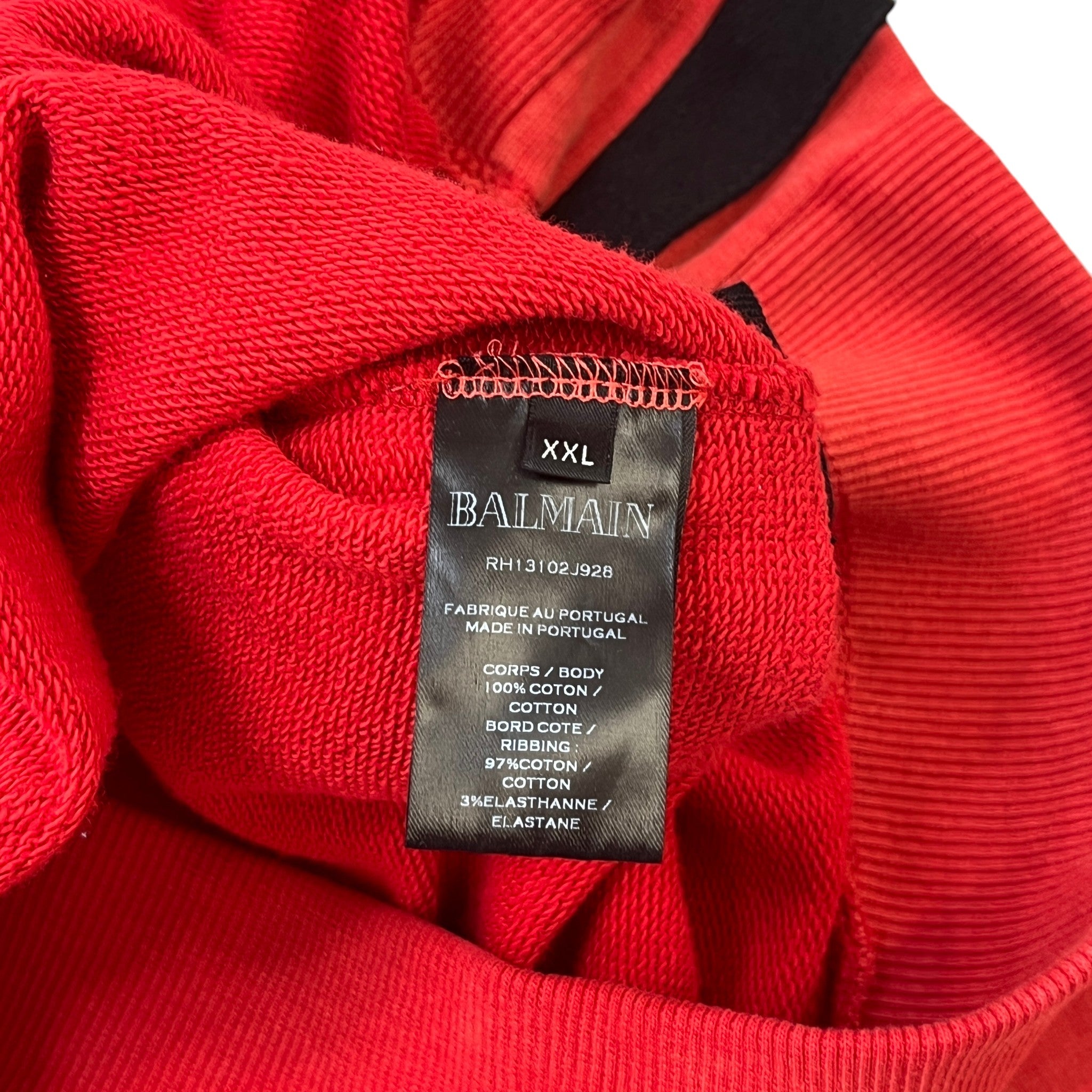 Men's Logo Print Sweatshirt Red Size XXL