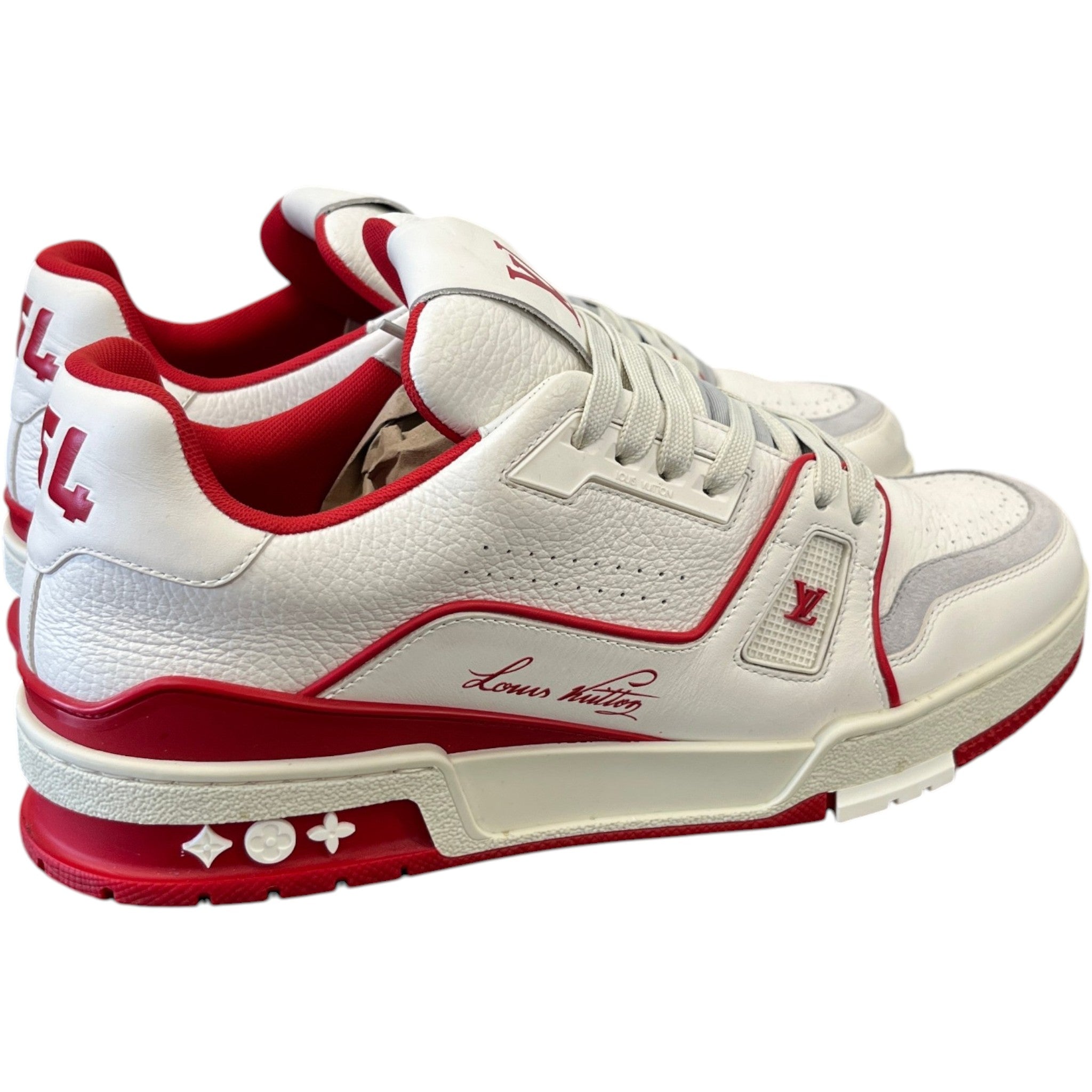 Men's Lv Low Trainers Red Size EU 41 / UK 7