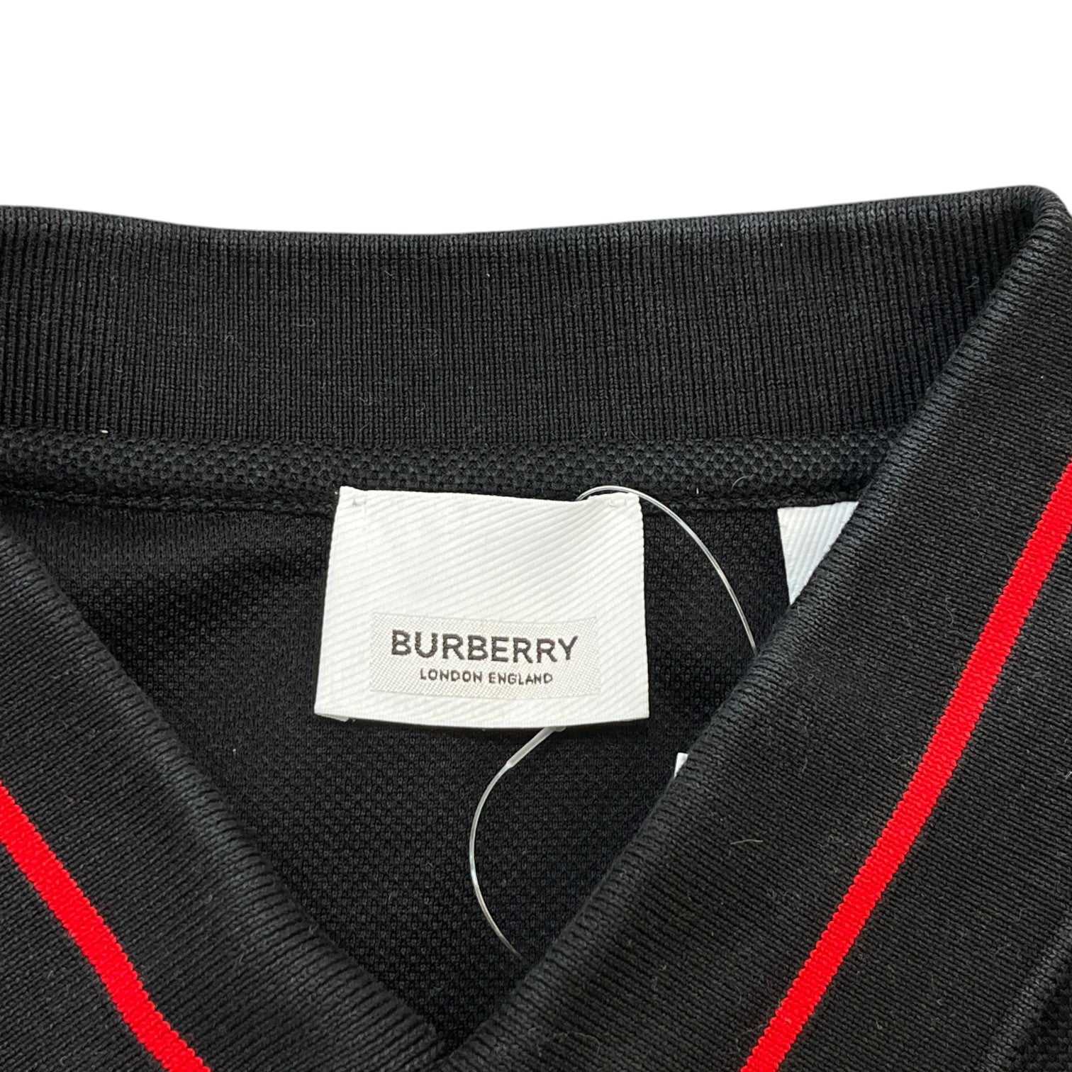 Men's Logo Patch Polo Shirt Black Size XL