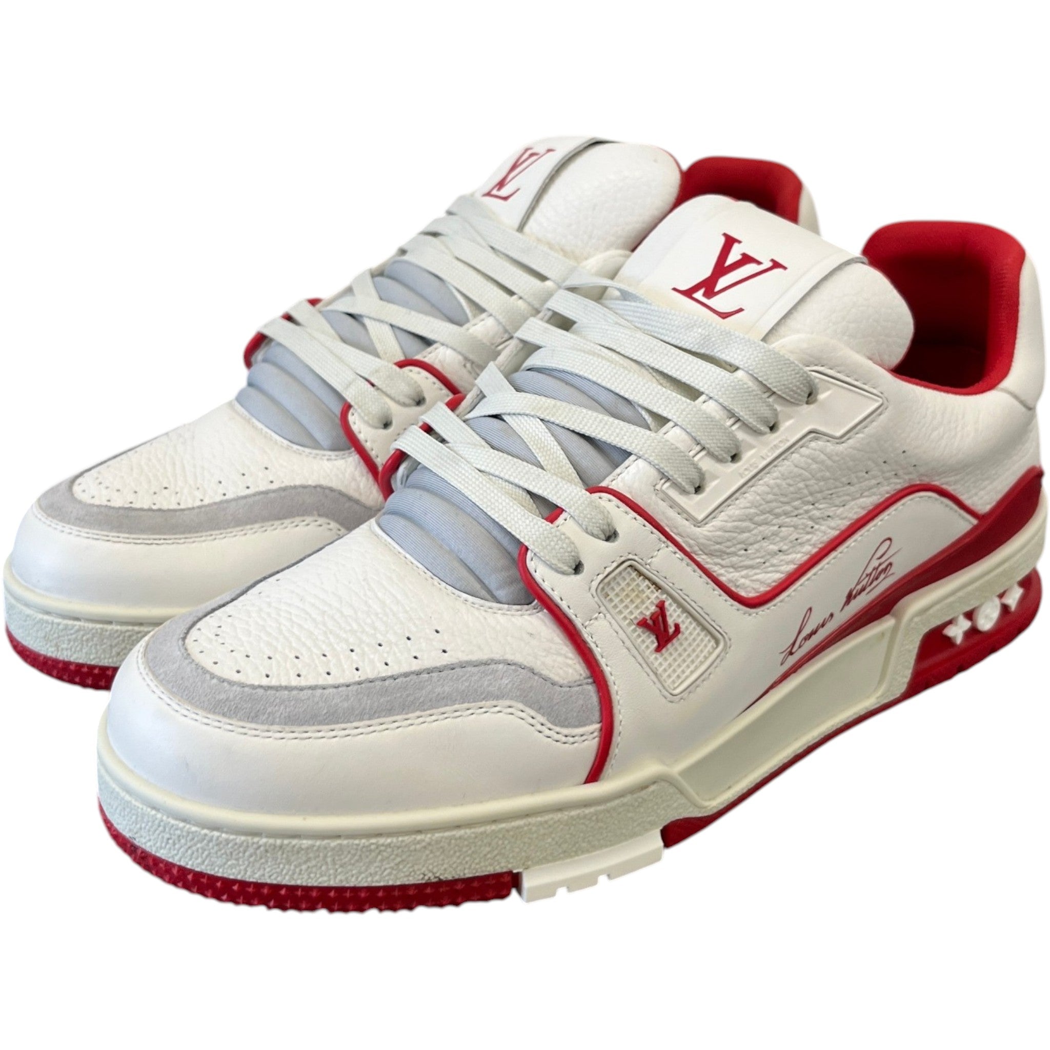 Men's Lv Low Trainers Red Size EU 41 / UK 7