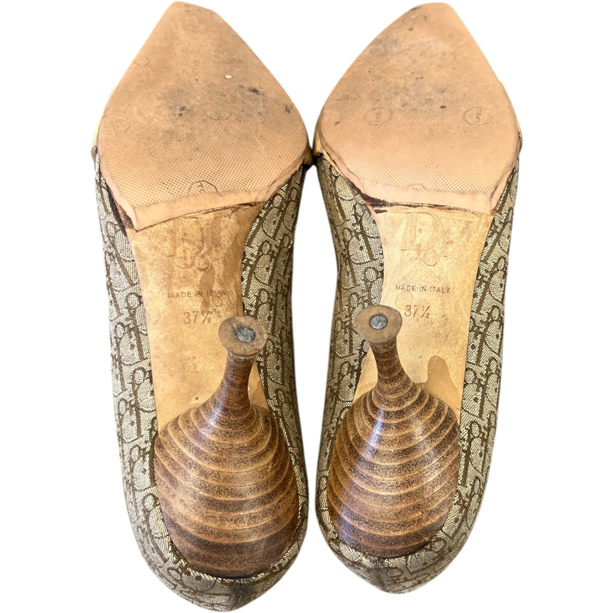 Women's Buckle Detail Kittern Heels Beige Size EU 37.5 / UK 4.5