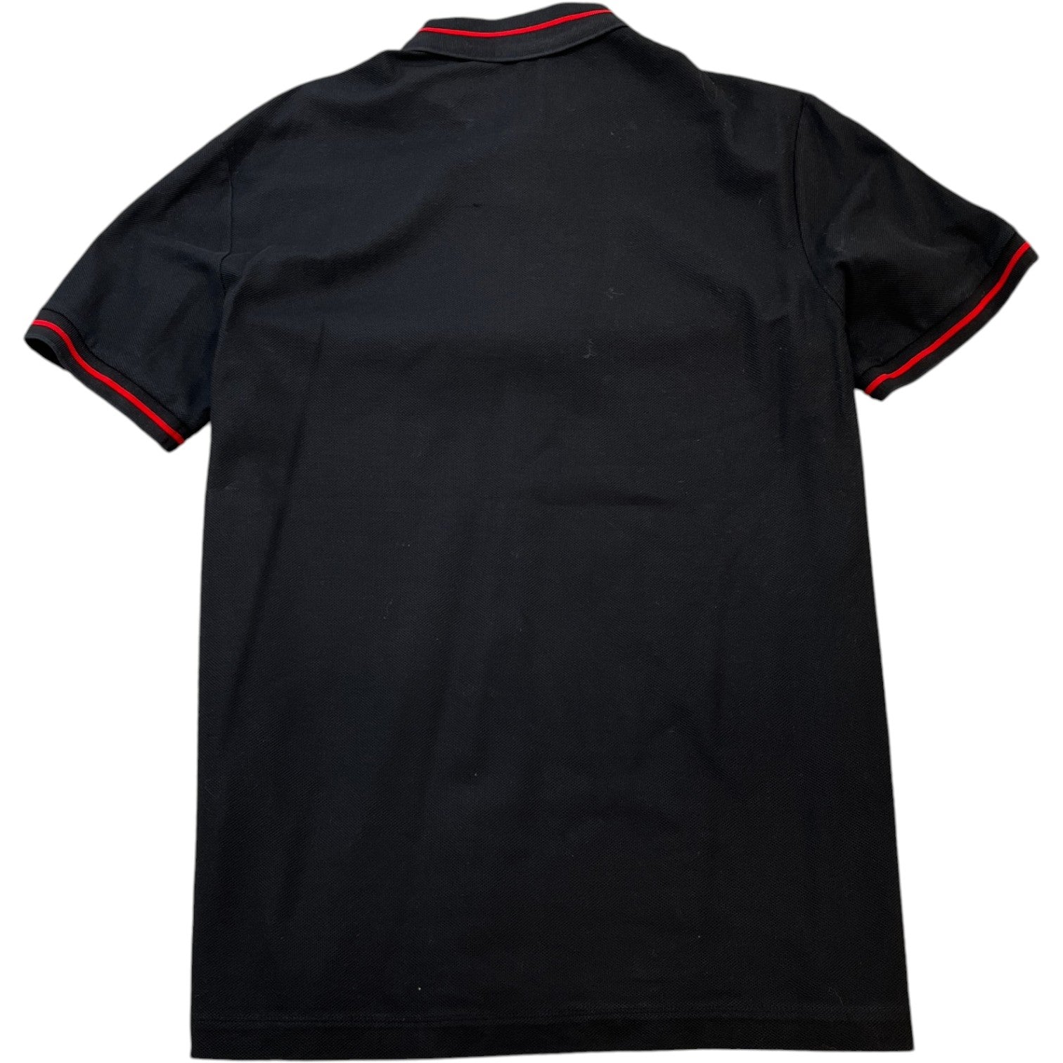 Men's Logo Patch Polo Shirt Black Size XL