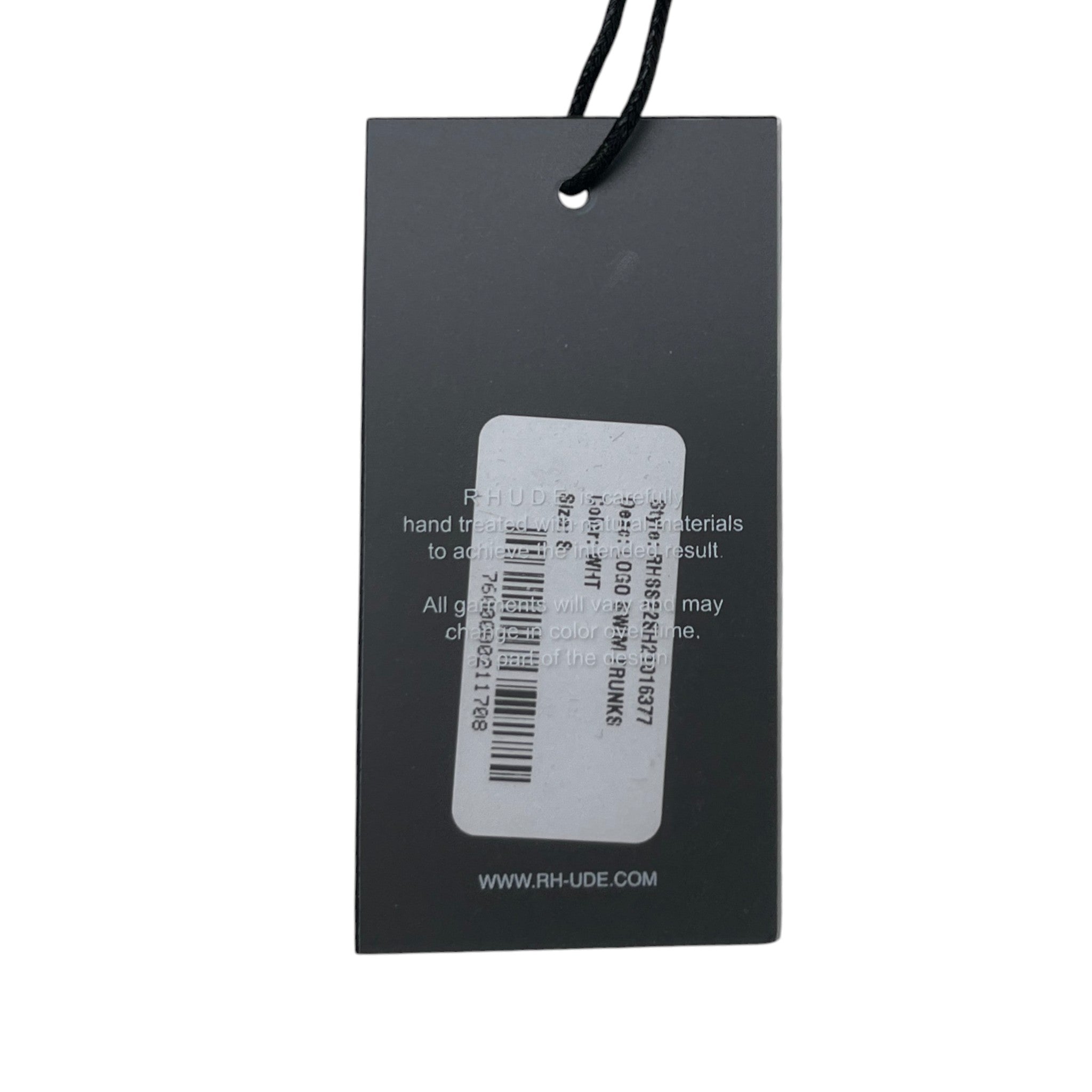 Men's Logo Print Swim Shorts White Size S