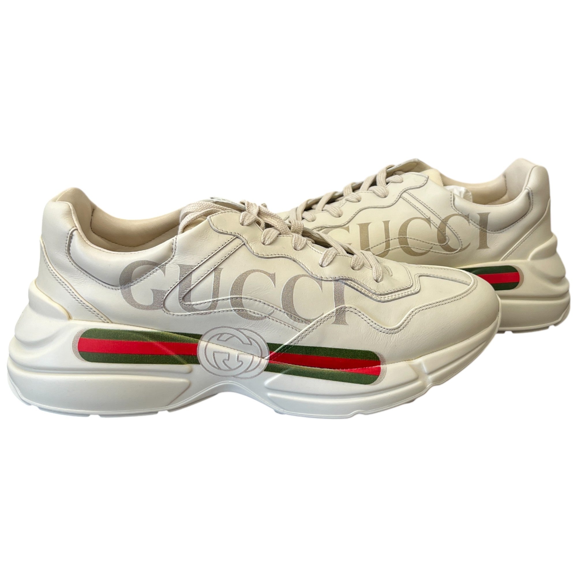 Men's Rhyton Low Trainers White Size EU 45.5 / UK 11.5