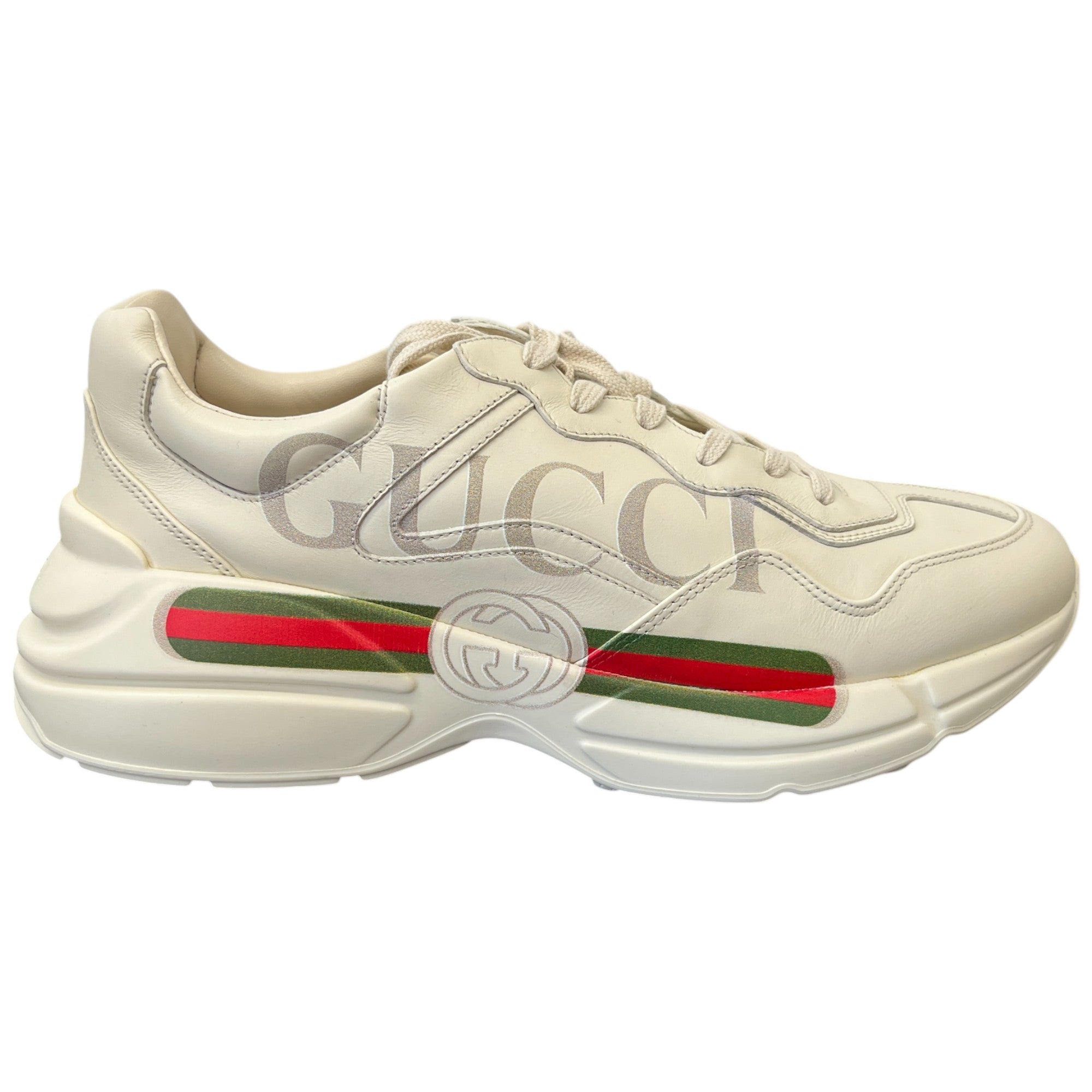 Men's Rhyton Low Trainers White Size EU 45.5 / UK 11.5